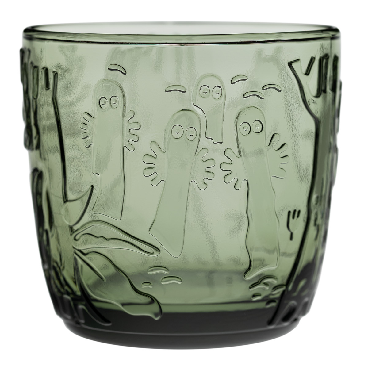Moomin Arabia Mummi glass 28 cl 2 stk furugrønn
