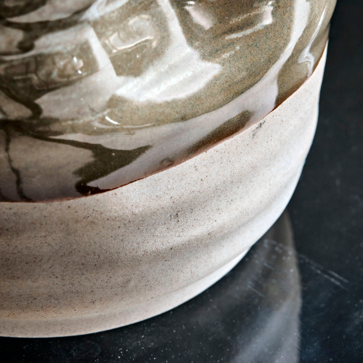 House Doctor Happy kruka 17 cm khaki