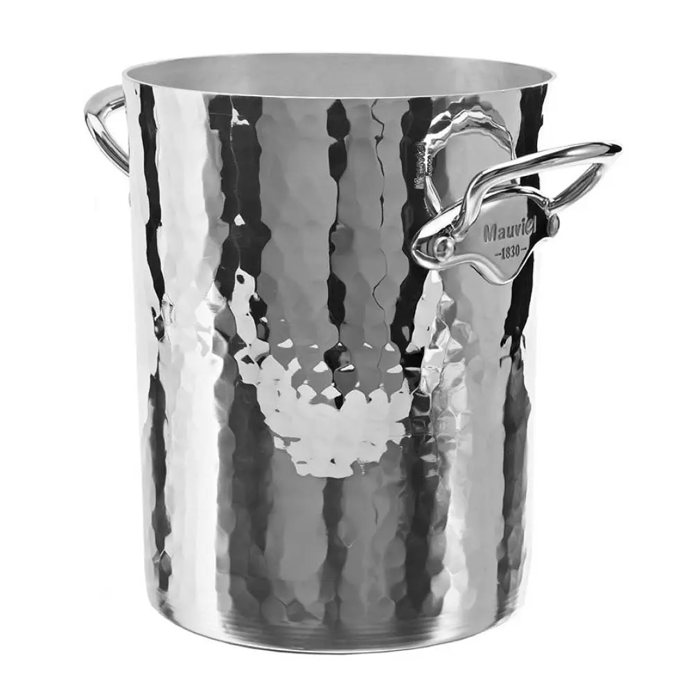 Champagnekjøler 21,5 cm hamret aluminium