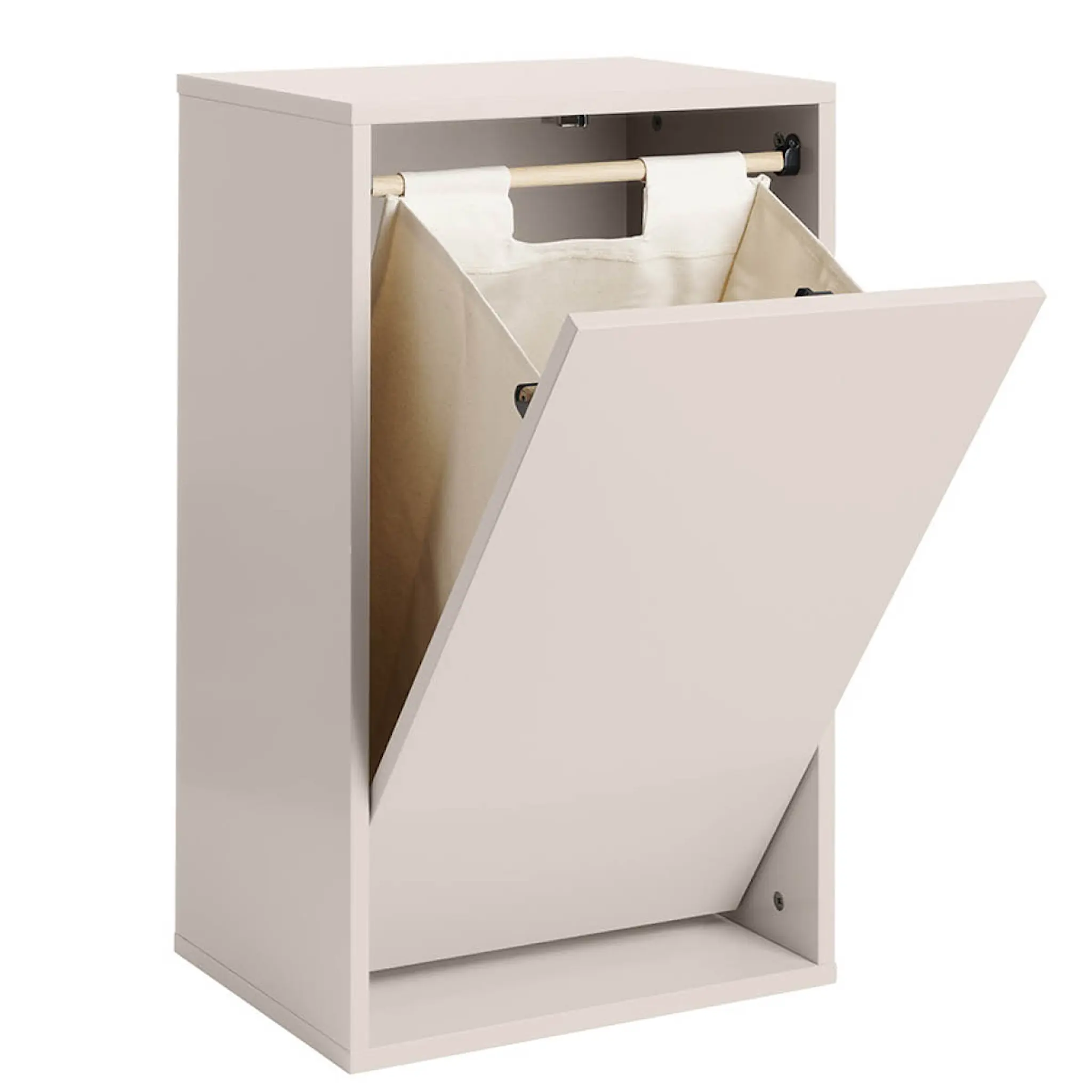 ReCollector Laundry Boks Pyykkikori 30x43x70 cm Silver Cloud Grey