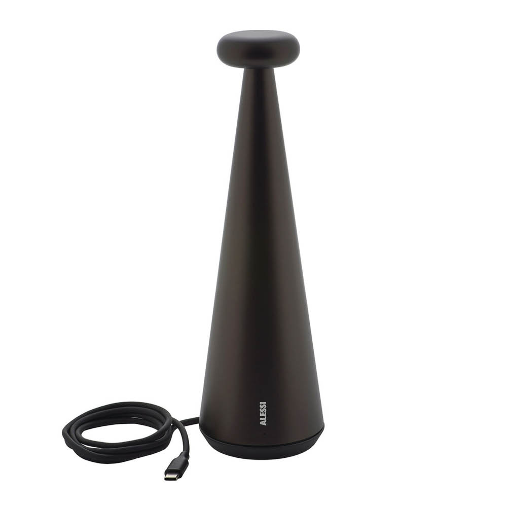 Alessi - Bedin Pöytävalaisin 26 cm Ruskea