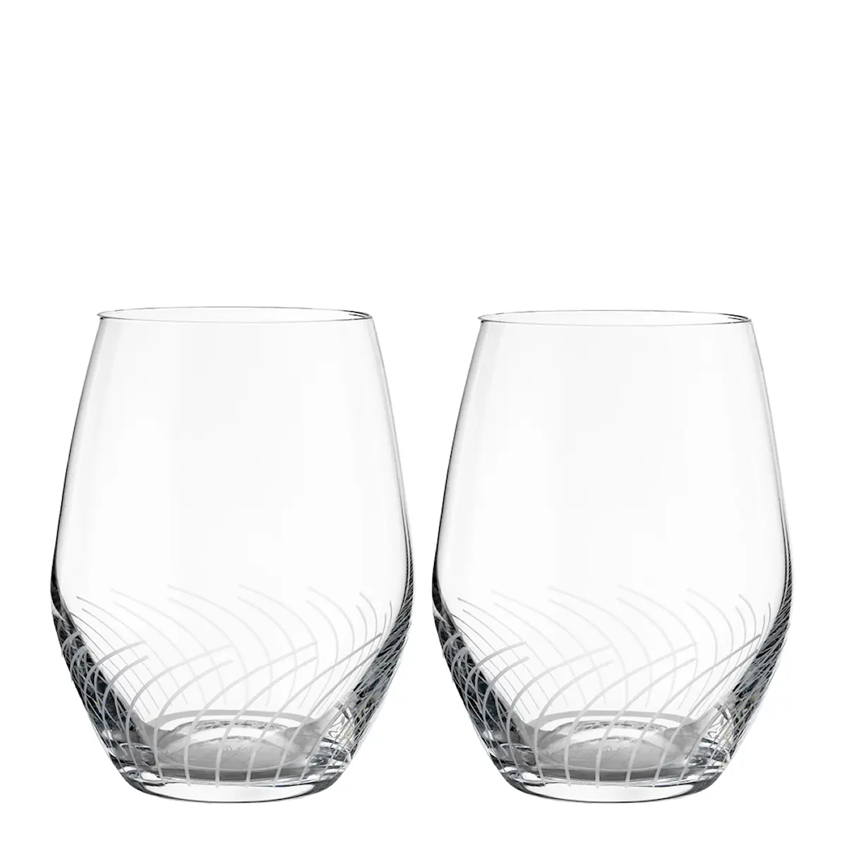 Holmegaard Cabernet Lines Vattenglas 25 cl 2-pack Klar
