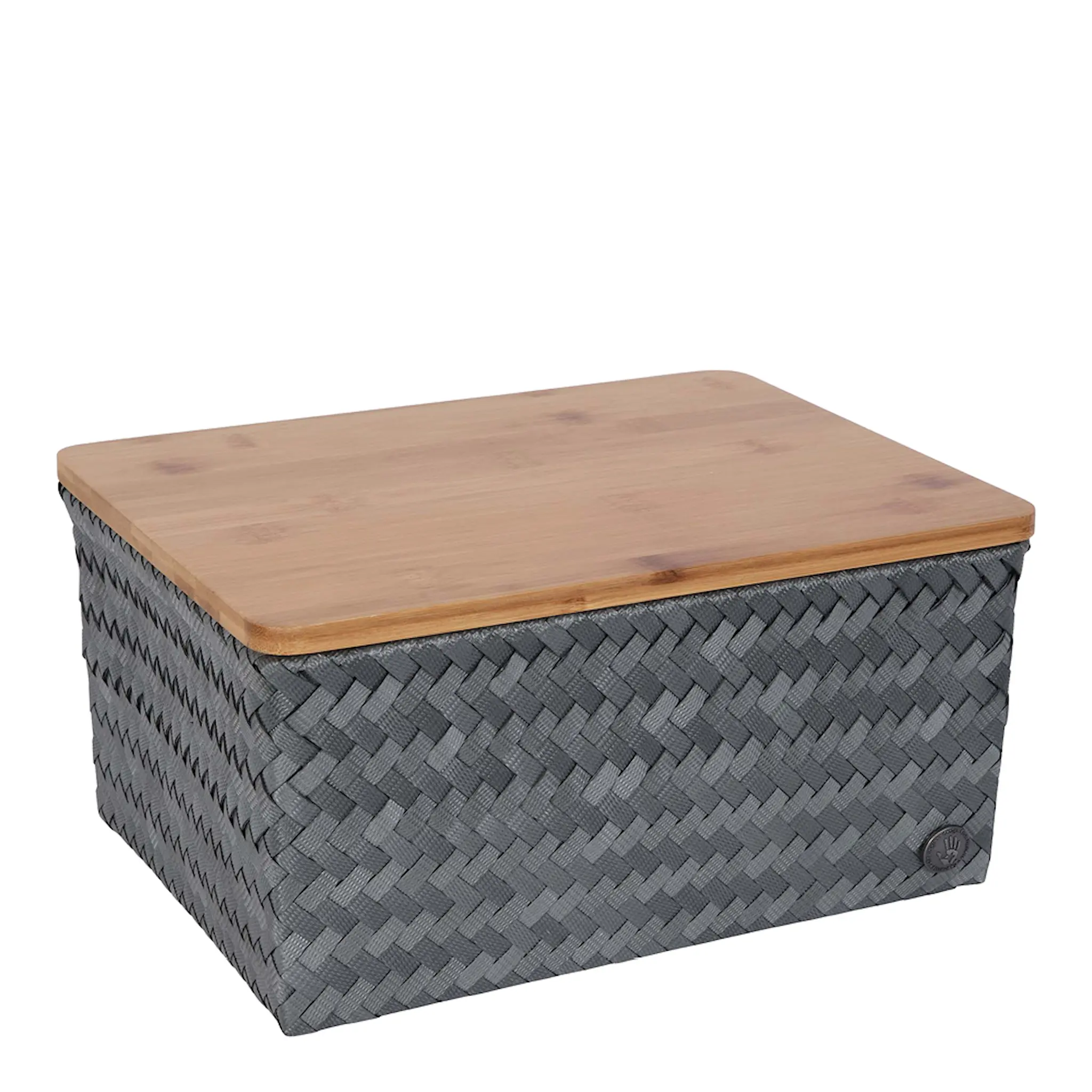 Handed By Top Fit stor oppbevaringskurv m/lokk 31x23x15 cm dark grey