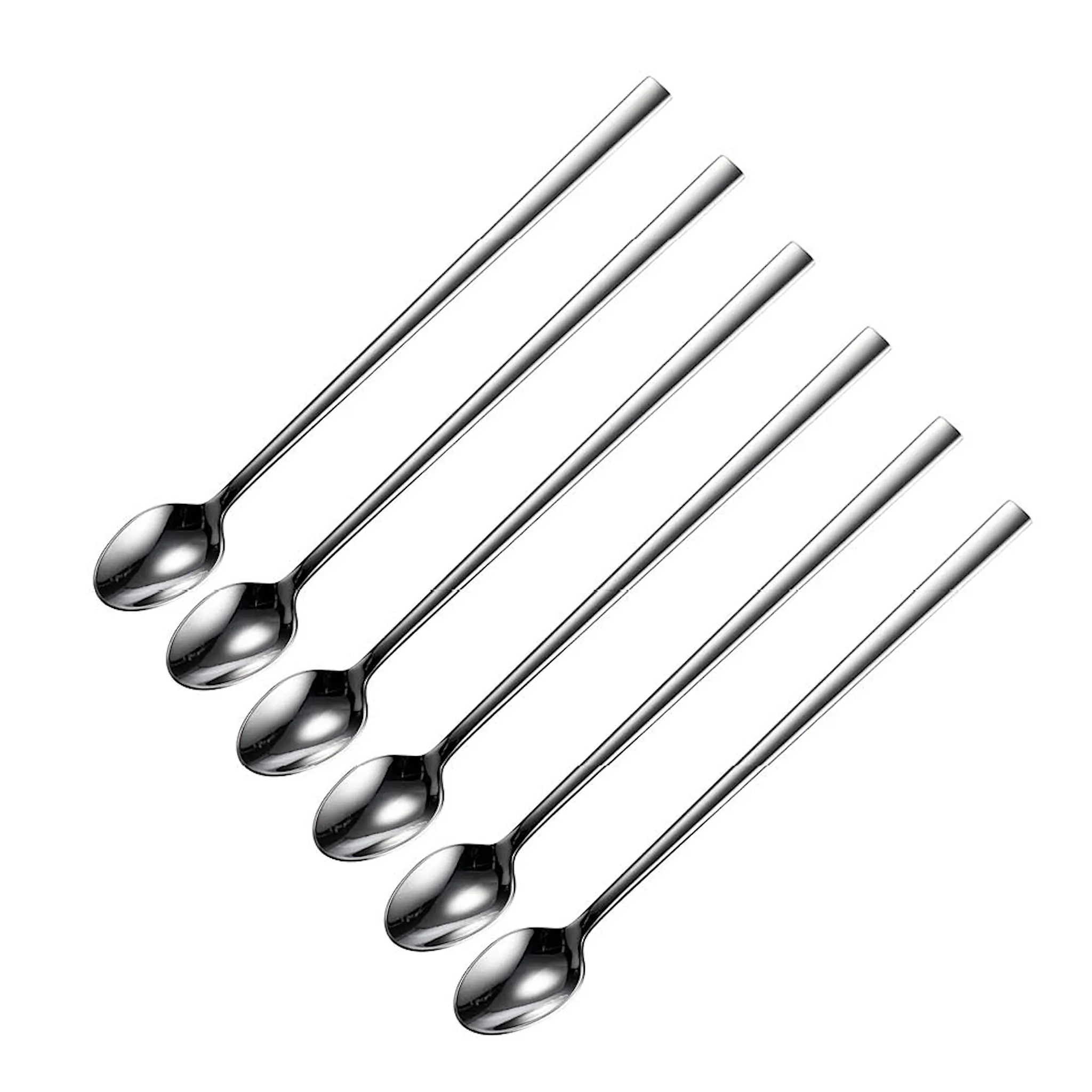 Modern House Spring glassked 19 cm 6-pack blankt stål