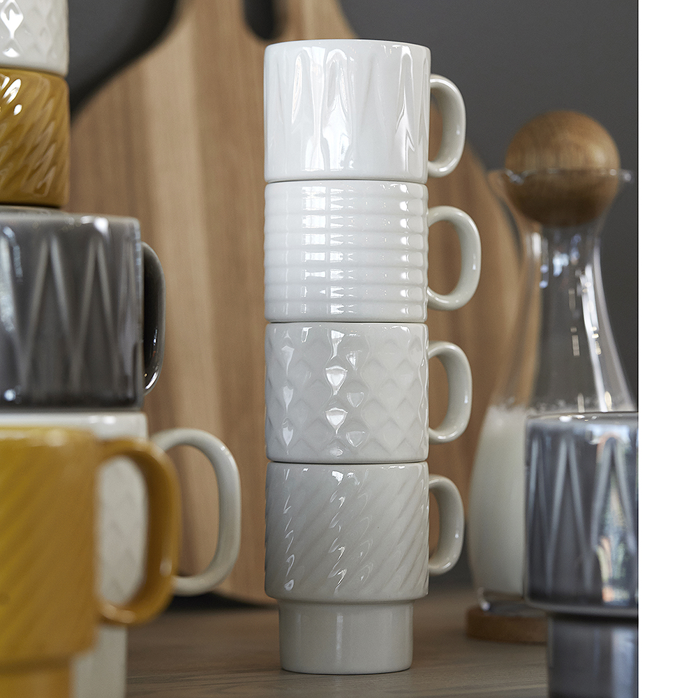 Sagaform Coffee & More espressokopp 10 cl 4 stk hvit