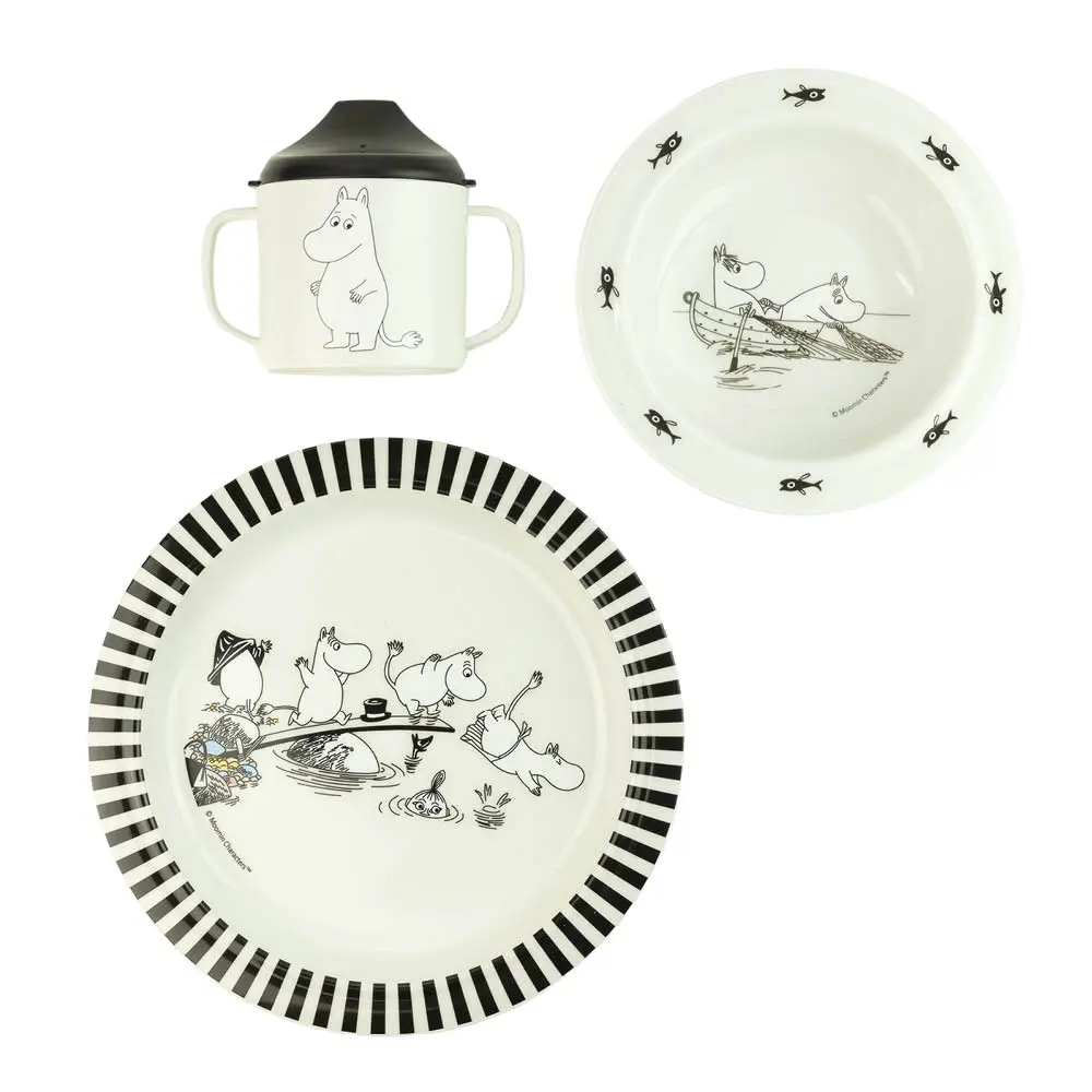 Muumi Lasten astiasto 3 osaa Vesi & uinti