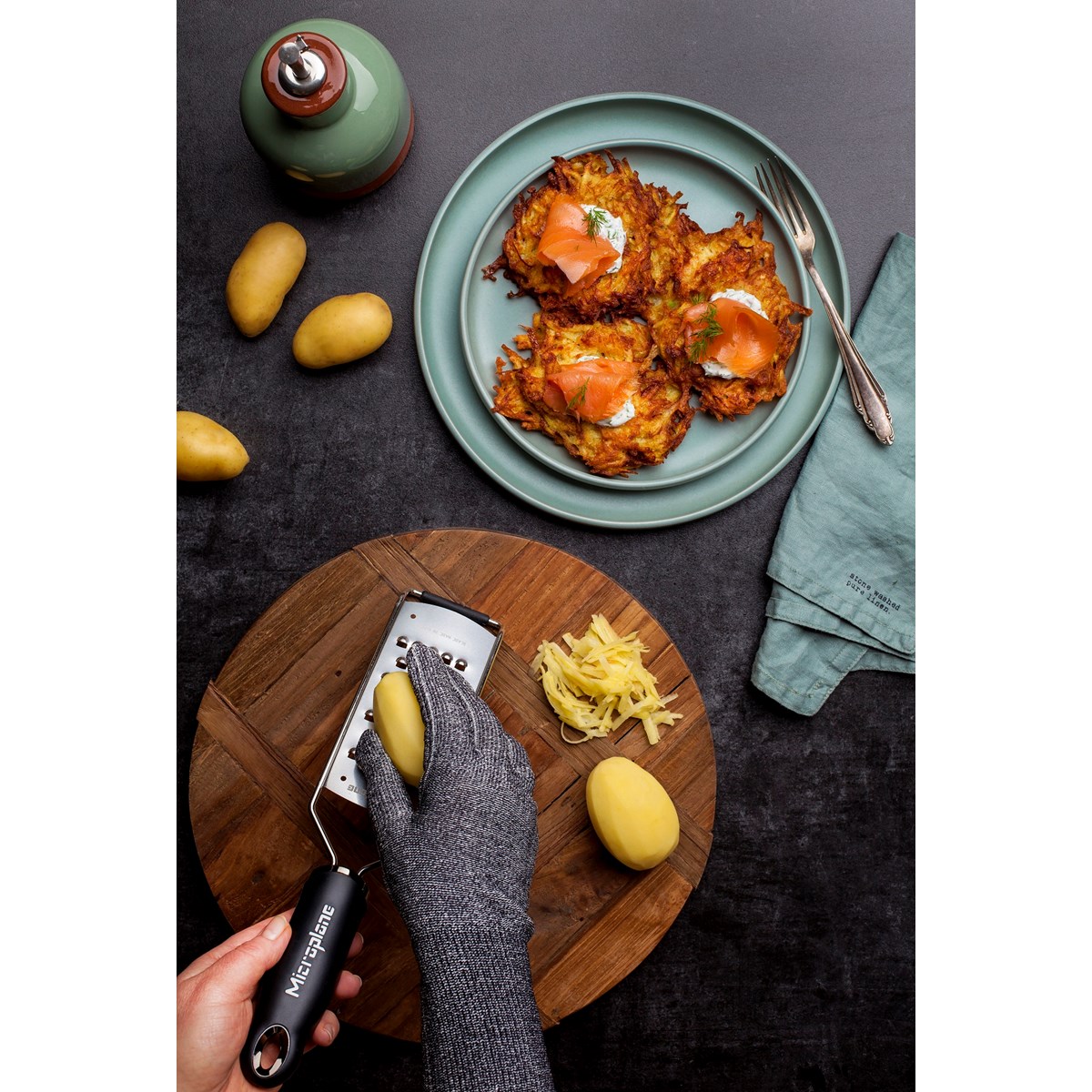 Microplane Skyddshandske Grå