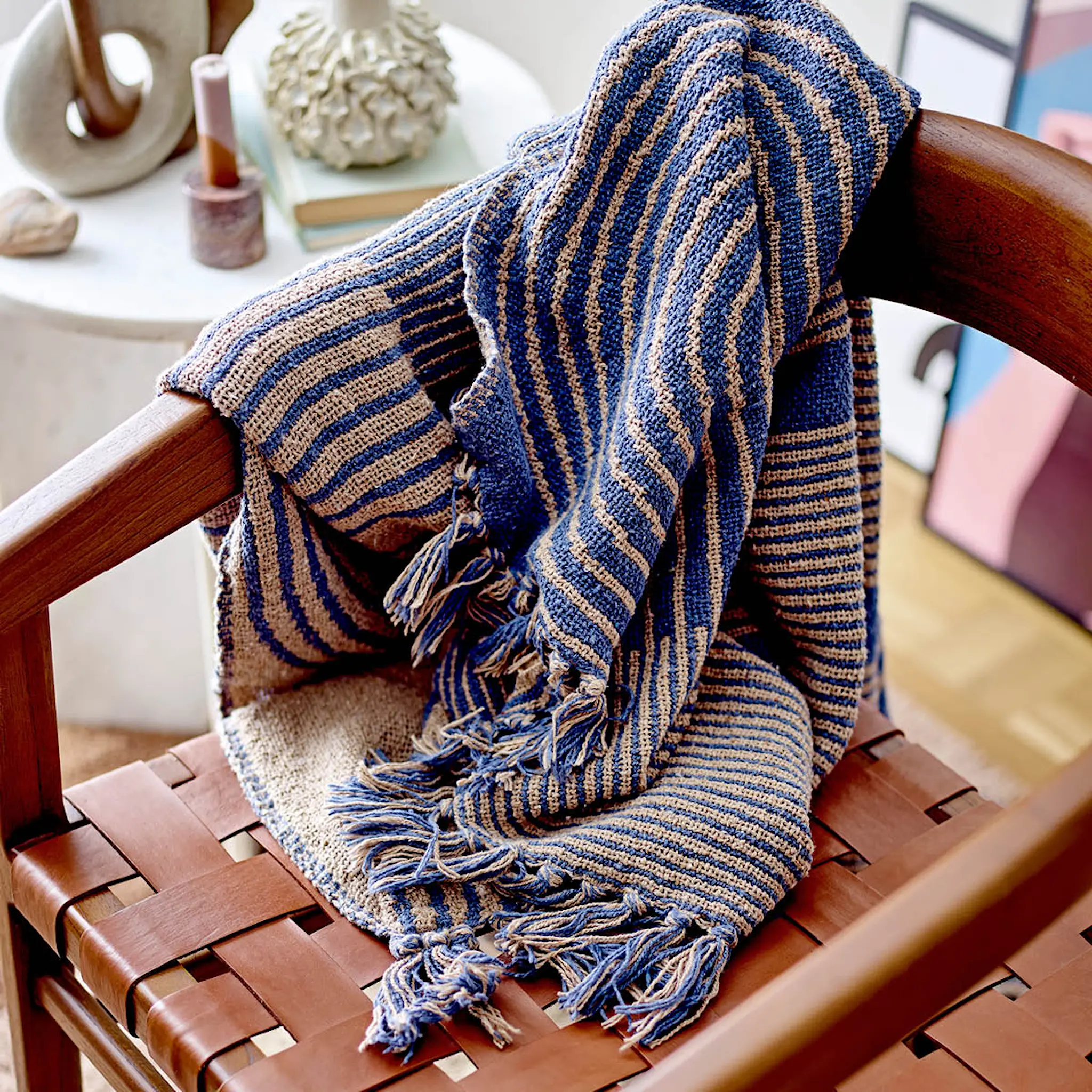 Bloomingville Viltti Tiffanie 160x130 cm sininen