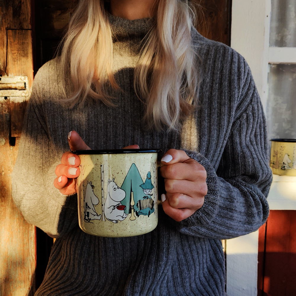 Muurla Muumi Emalimuki Campers 8 dl Keltainen