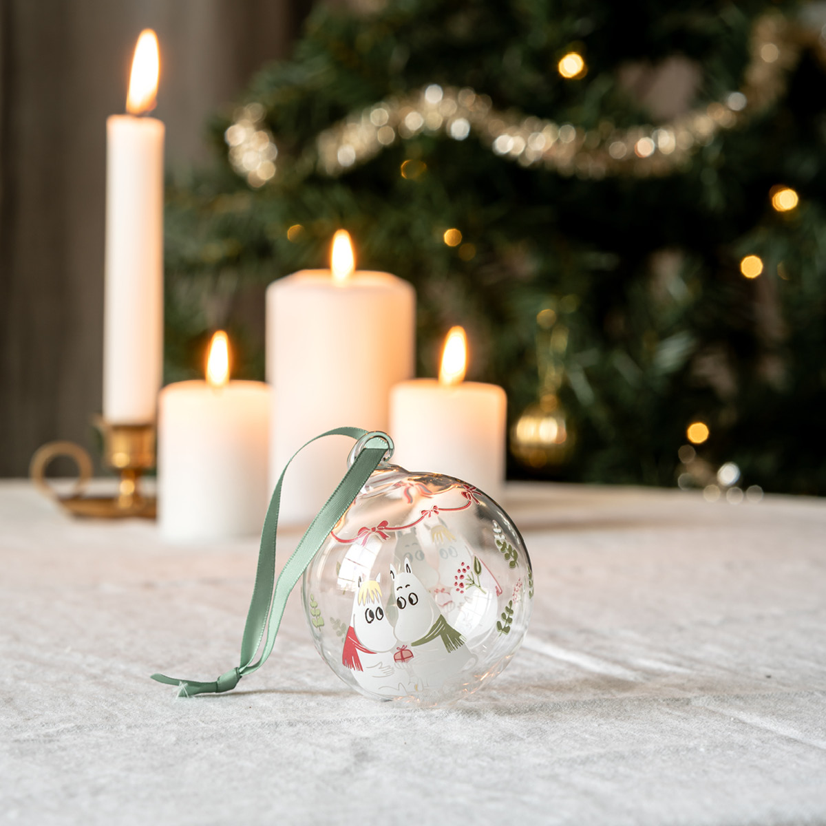 Muurla Mummi julekule 7 cm min elskling