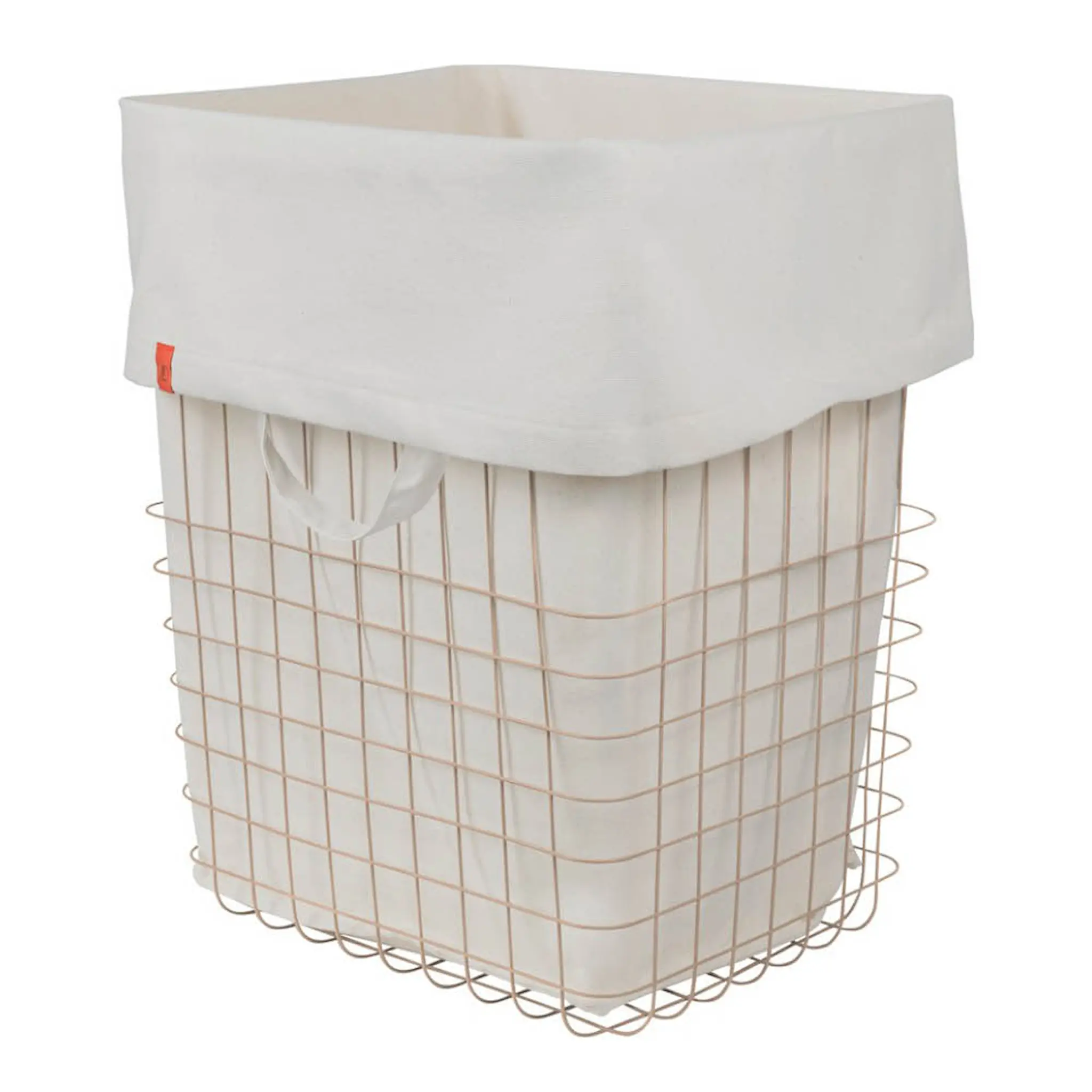Mette Ditmer STORE-IT metallkorg med canvaspåse 40x32x50 cm sand