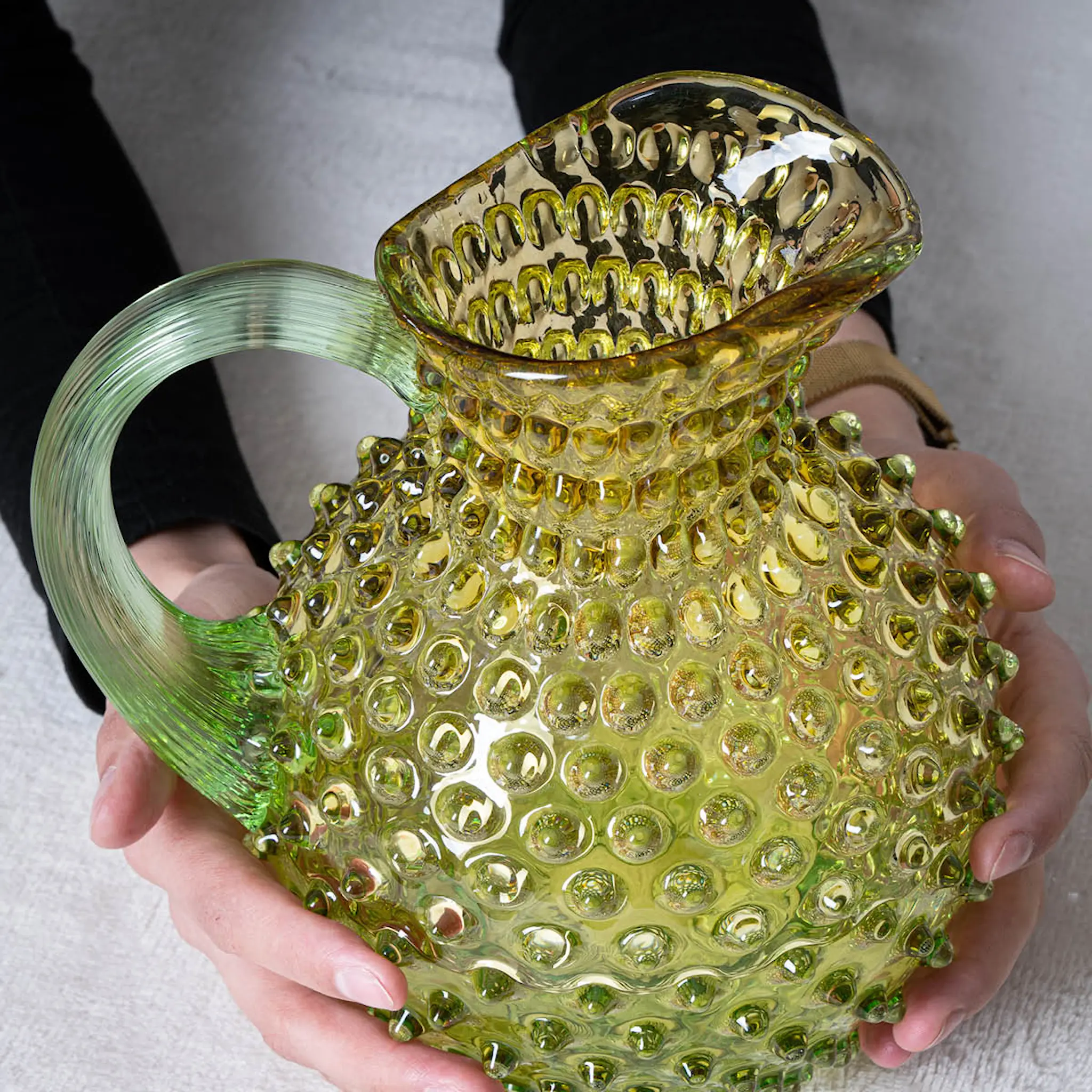 Klimchi Hobnail mugge 2L Meadow Amber/lysegrønn