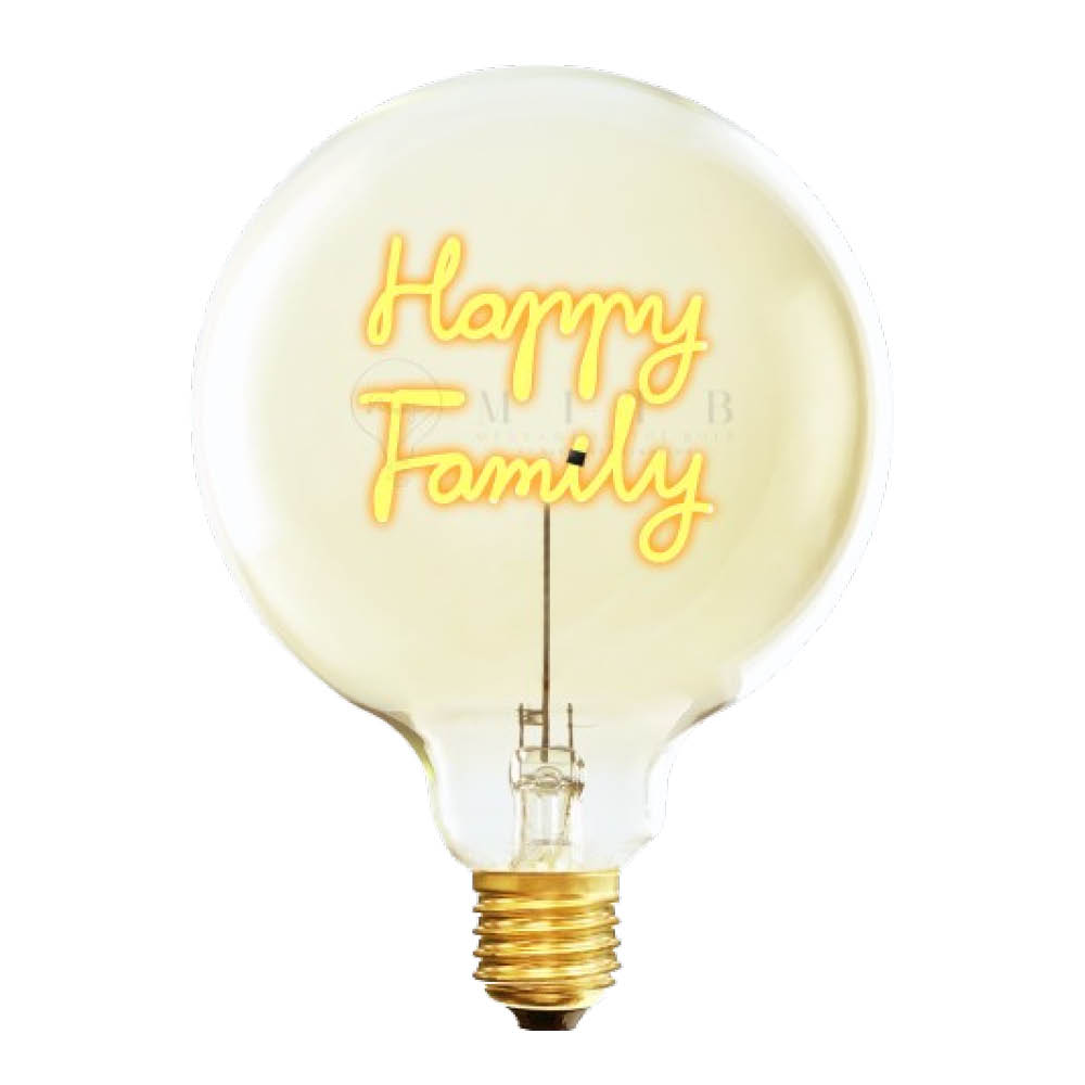 Elements Lighting MITB glödlampa LED 17 cm Happy Family bärnsten