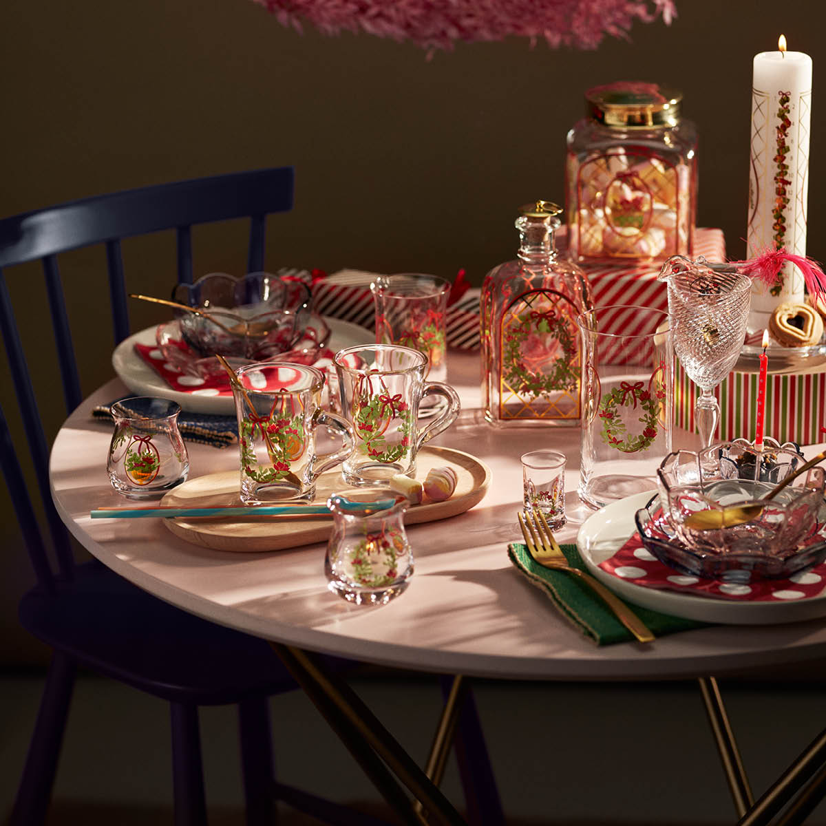 Holmegaard Jul ljuslykta 2025 7,5 cm 2-pack