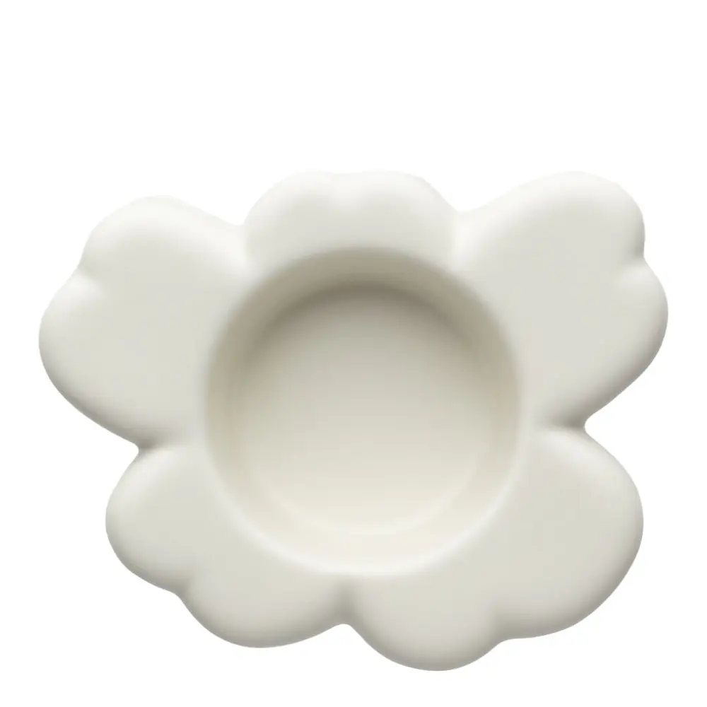 Unikko Kynttilälyhty 10 cm Mattavalkoinen