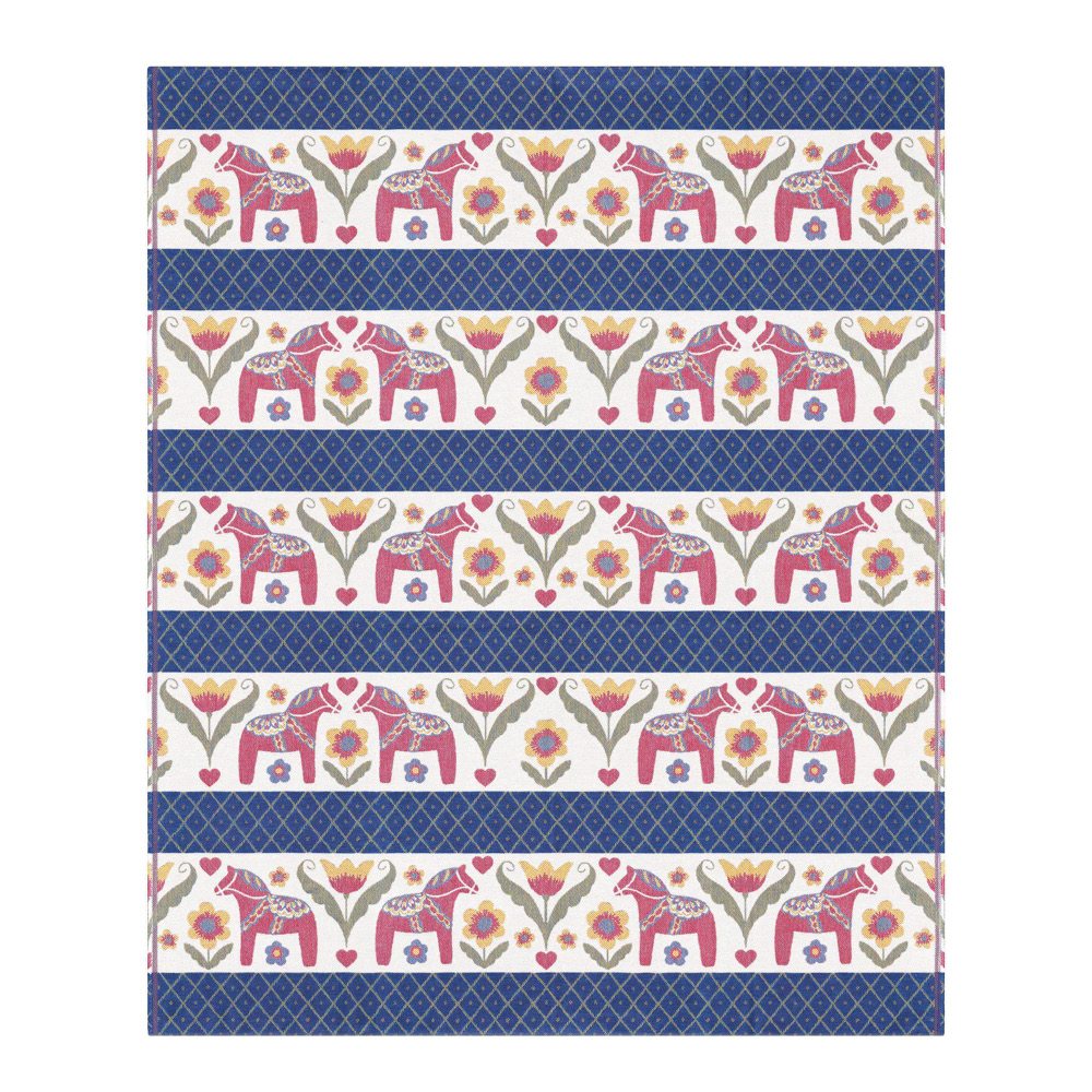 Ekelund Dalahäst Parhästar pläd 140x170 cm