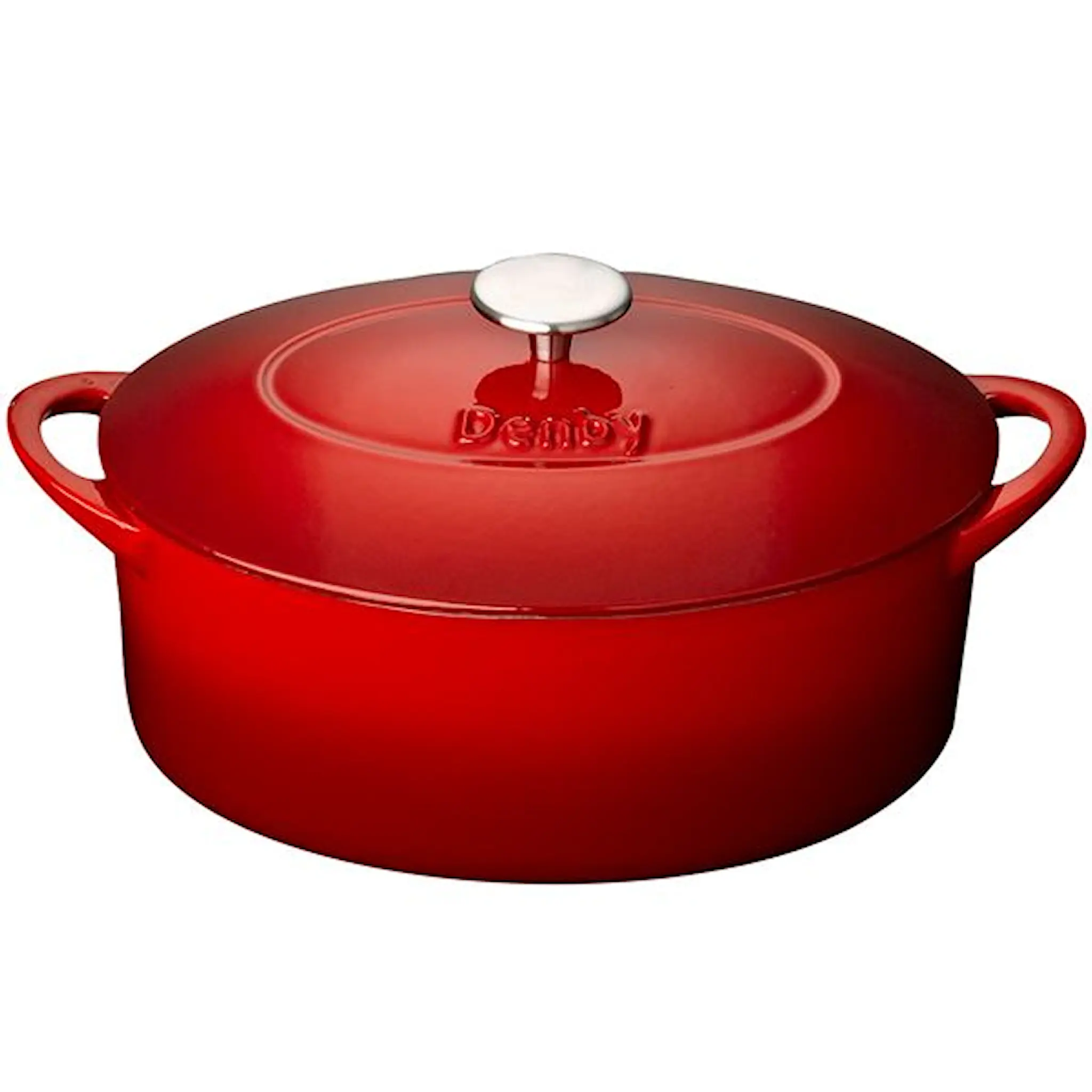 Denby Pomegranate gjutjärnsgryta 28 cm röd