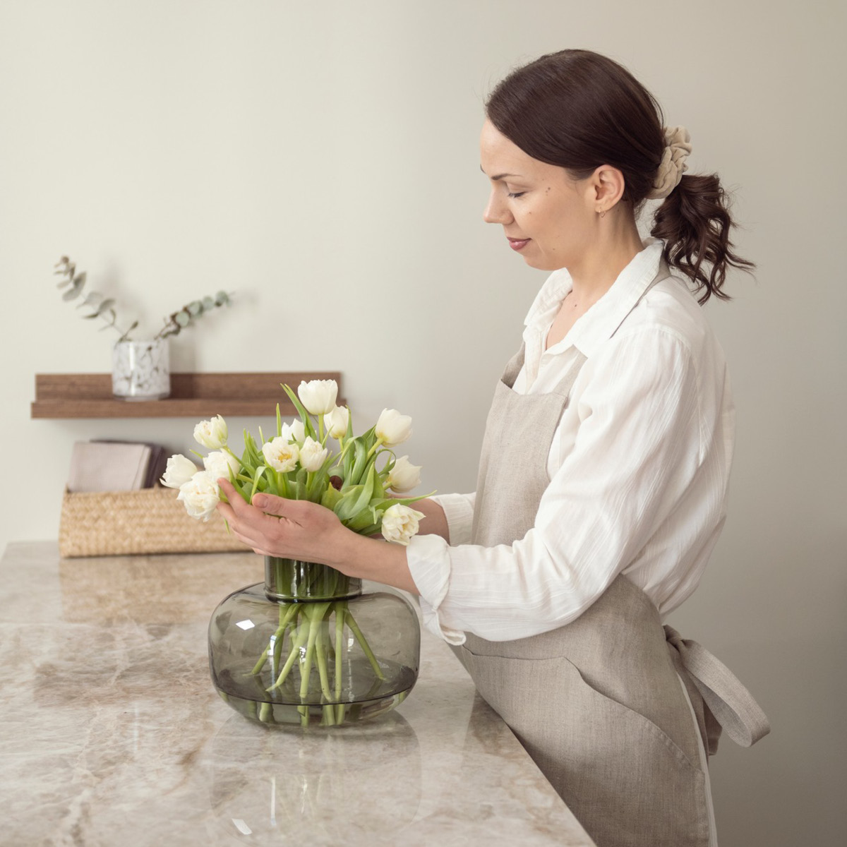 Fanni K Ilma Maljakko 19 cm Harmaa