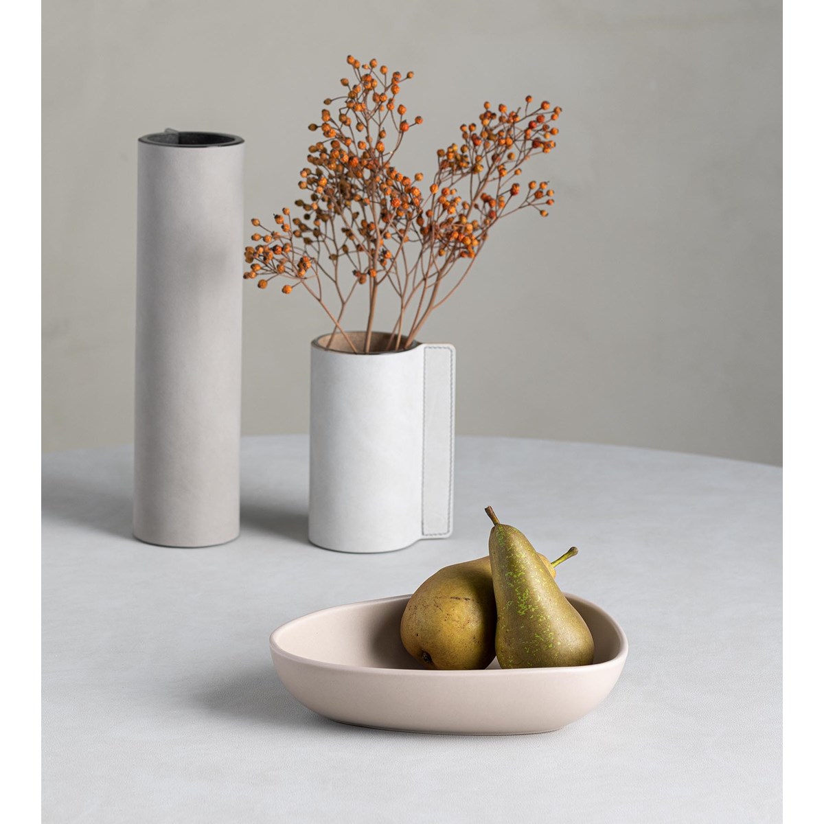 LIND DNA Curve Stoneware Syvä lautanen 22x19 cm Hiekka