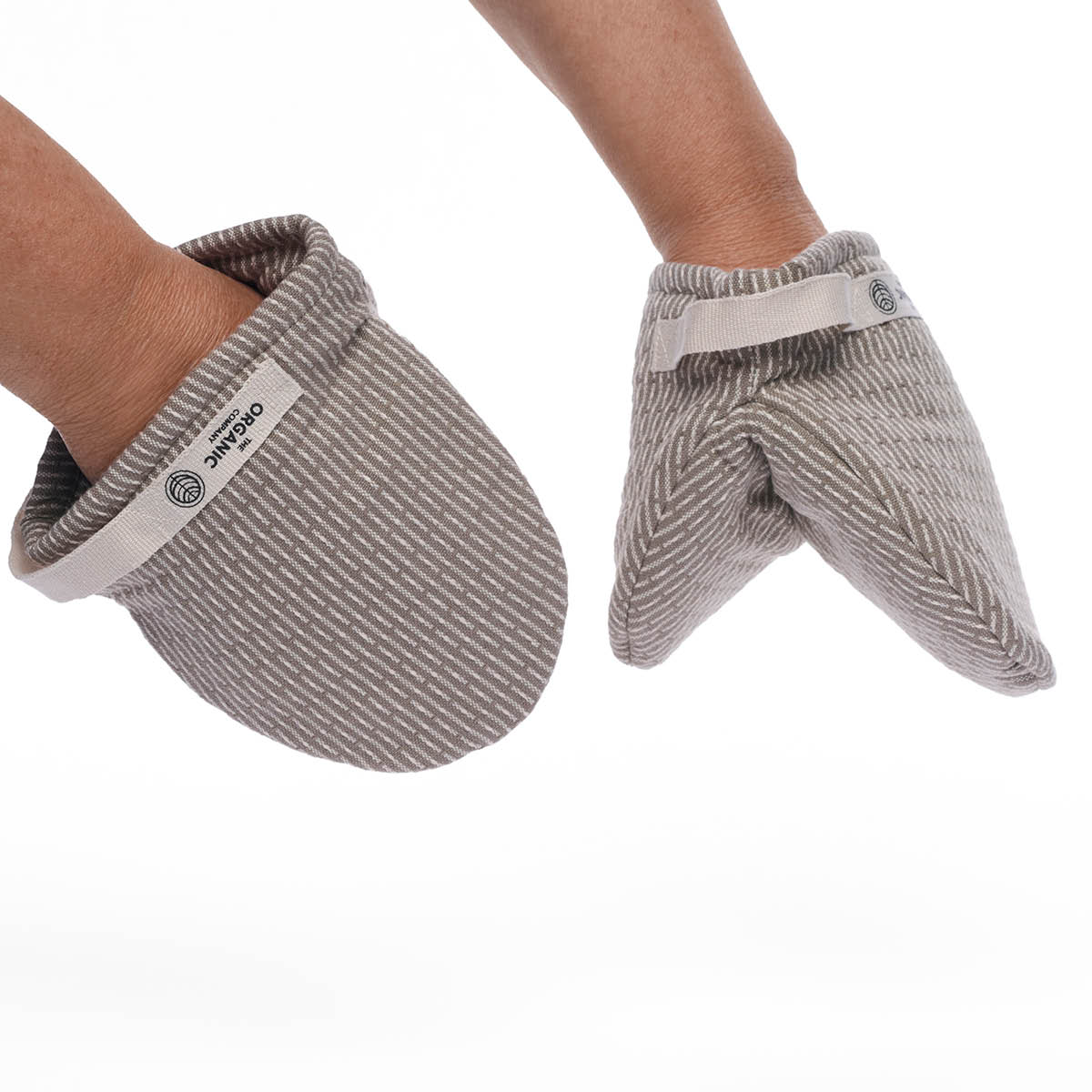 The Organic Company Grytlappar 14x14 cm 2-pack clay stone