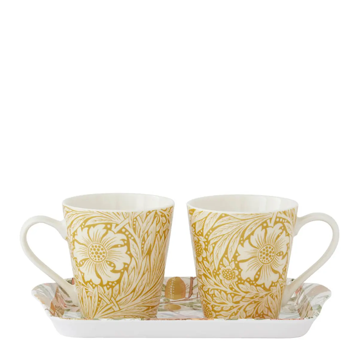 Spode Morris & Co mugg 18 cl och bricka set 3 delar Fruits & Marigold