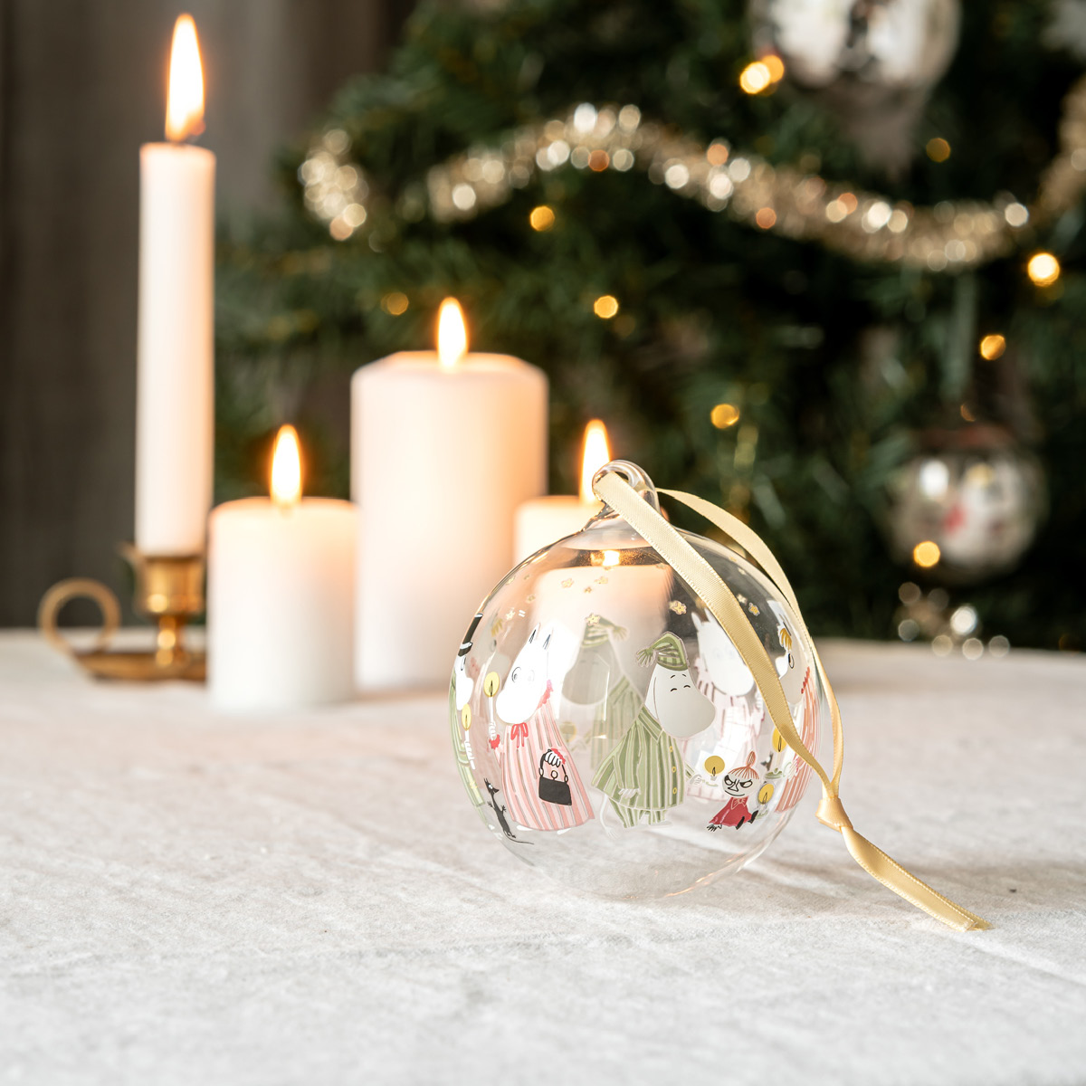 Muurla Muumi Joulupallo 9 cm Pyjamat