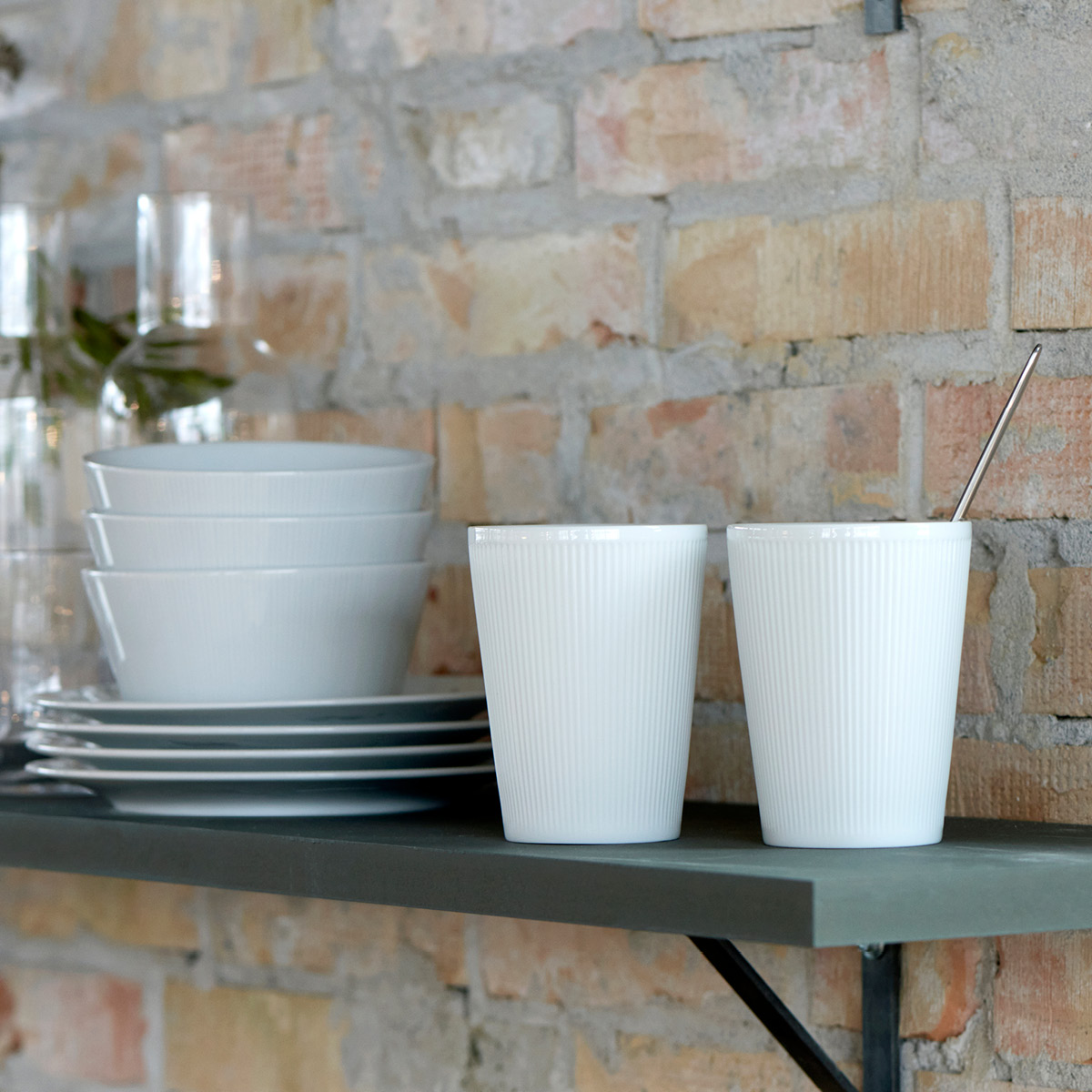 Pillivuyt Eventail termokopp 25 cl 2  stk hvit