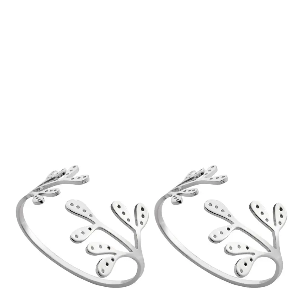 Mistletoe serviettring 2 stk stål