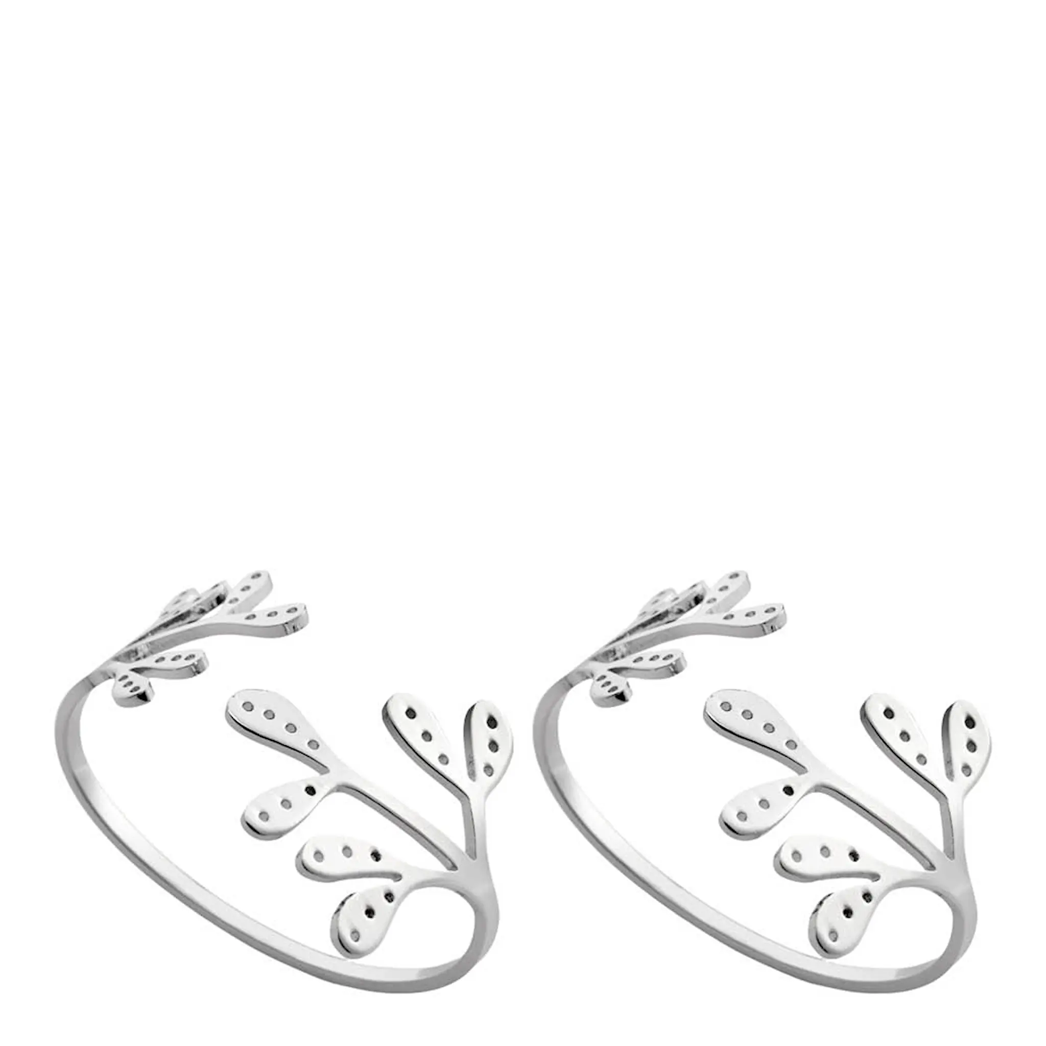Cooee Mistletoe servettring 2-pack stål