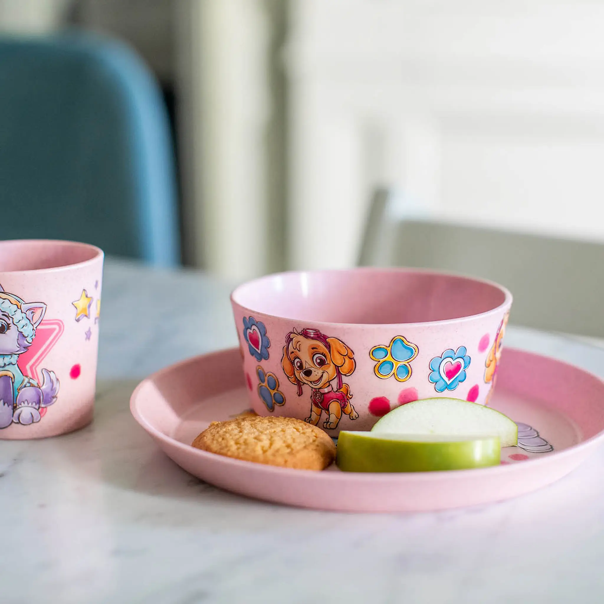 Koziol Connect Lasten astiasto 3 osaa Pink Paw Patrol