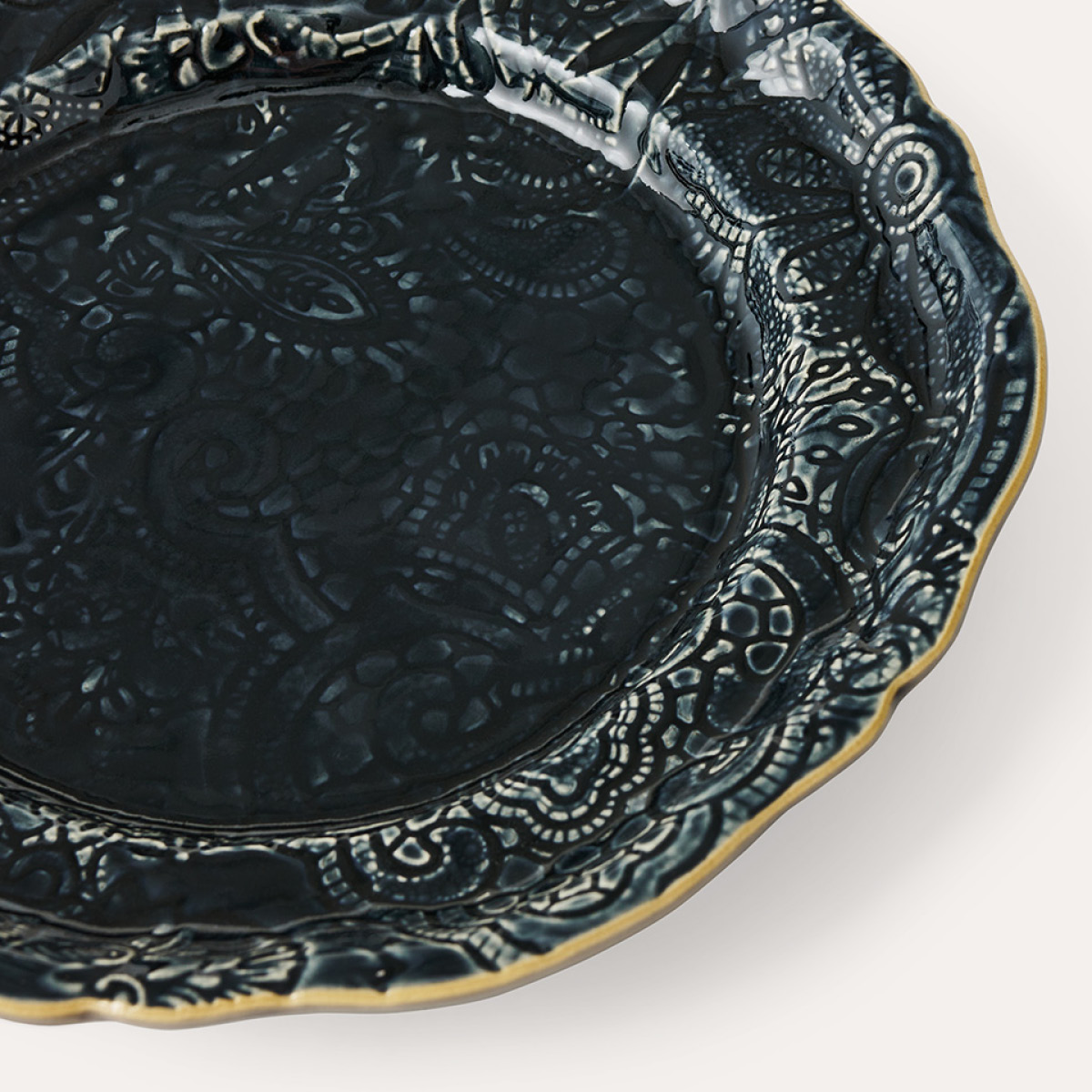 Sthål Arabesque tallerken 23 cm thunder