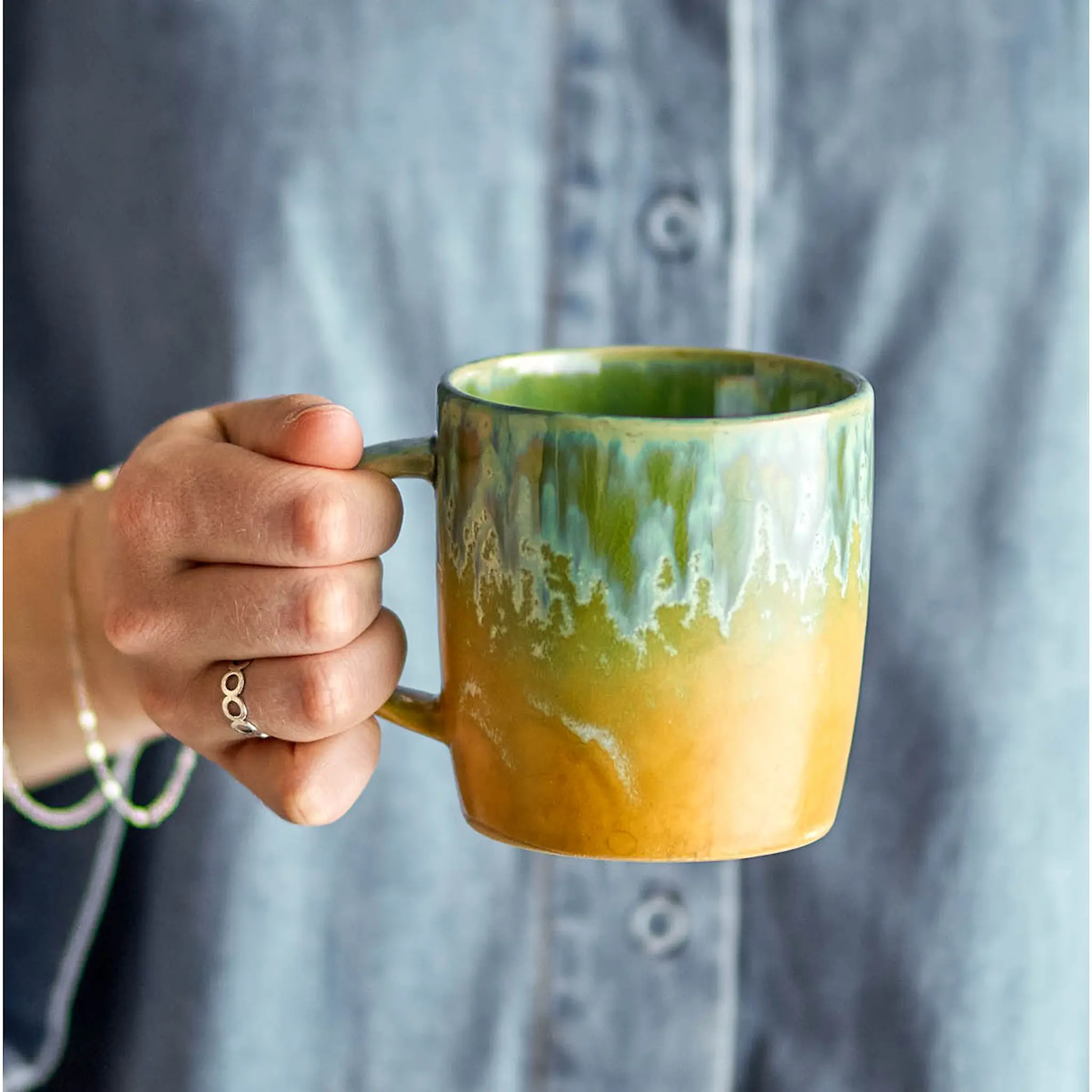 Bloomingville Milani kopp 40 cl grön