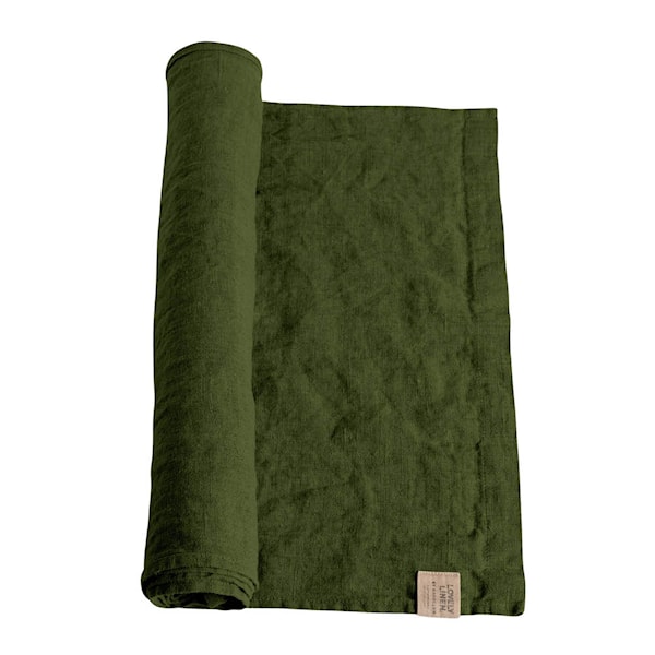 Lovely löpare linne 47x150 cm Jeep Green