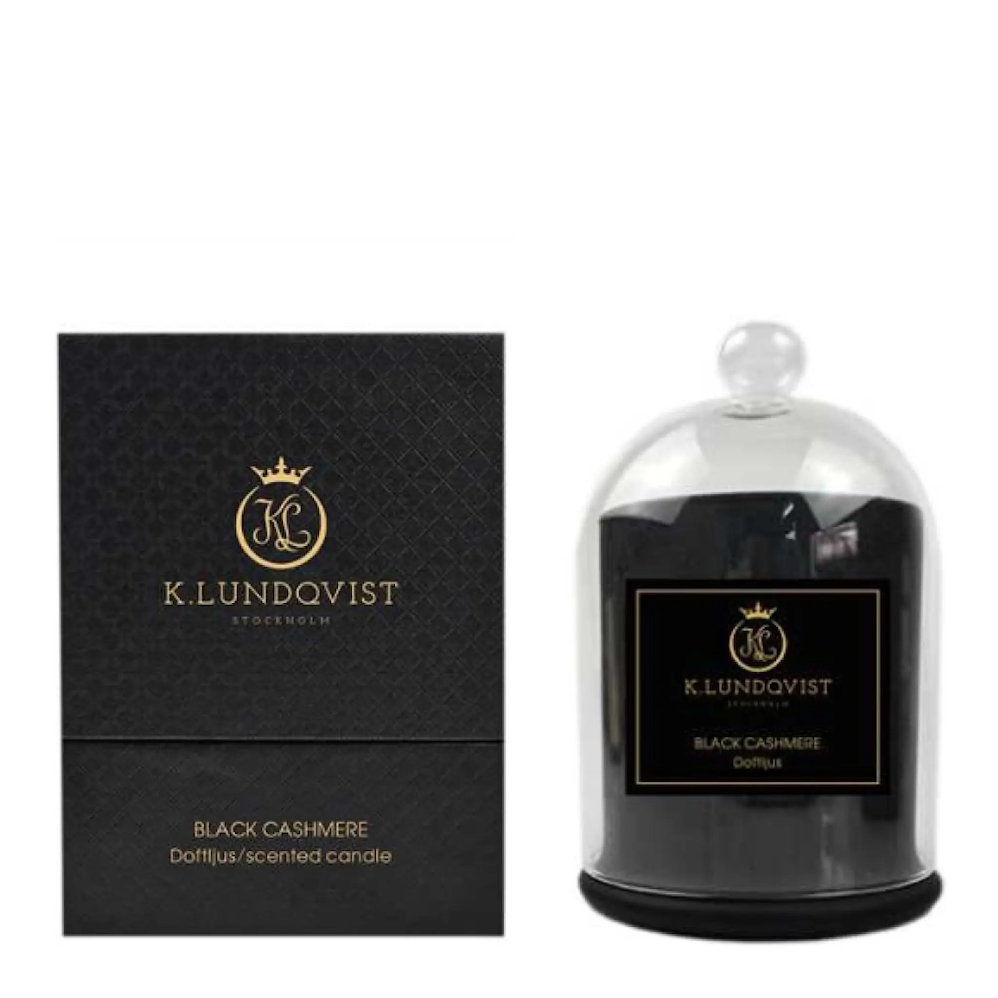 K. Lundqvist Stockholm Tuoksukynttilä Black Cashmere