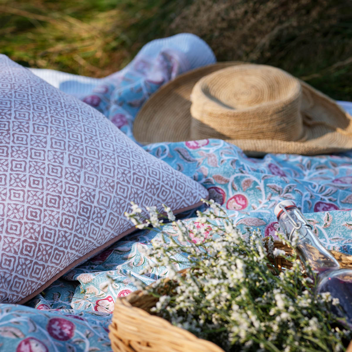 Chamois Apple duk 170x350 cm turkos