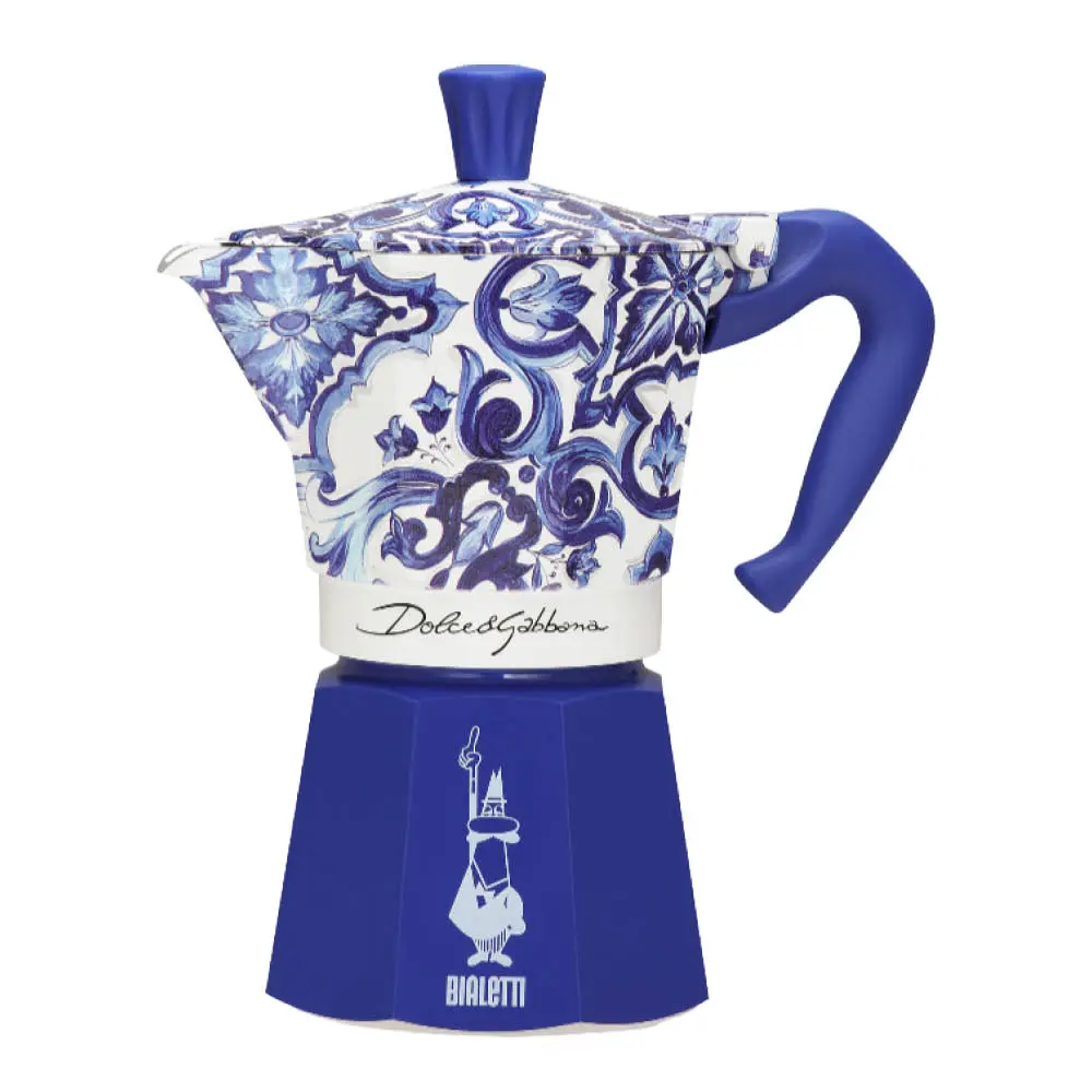 D&G espressokeitin 250 ml 6-kuppia sininen