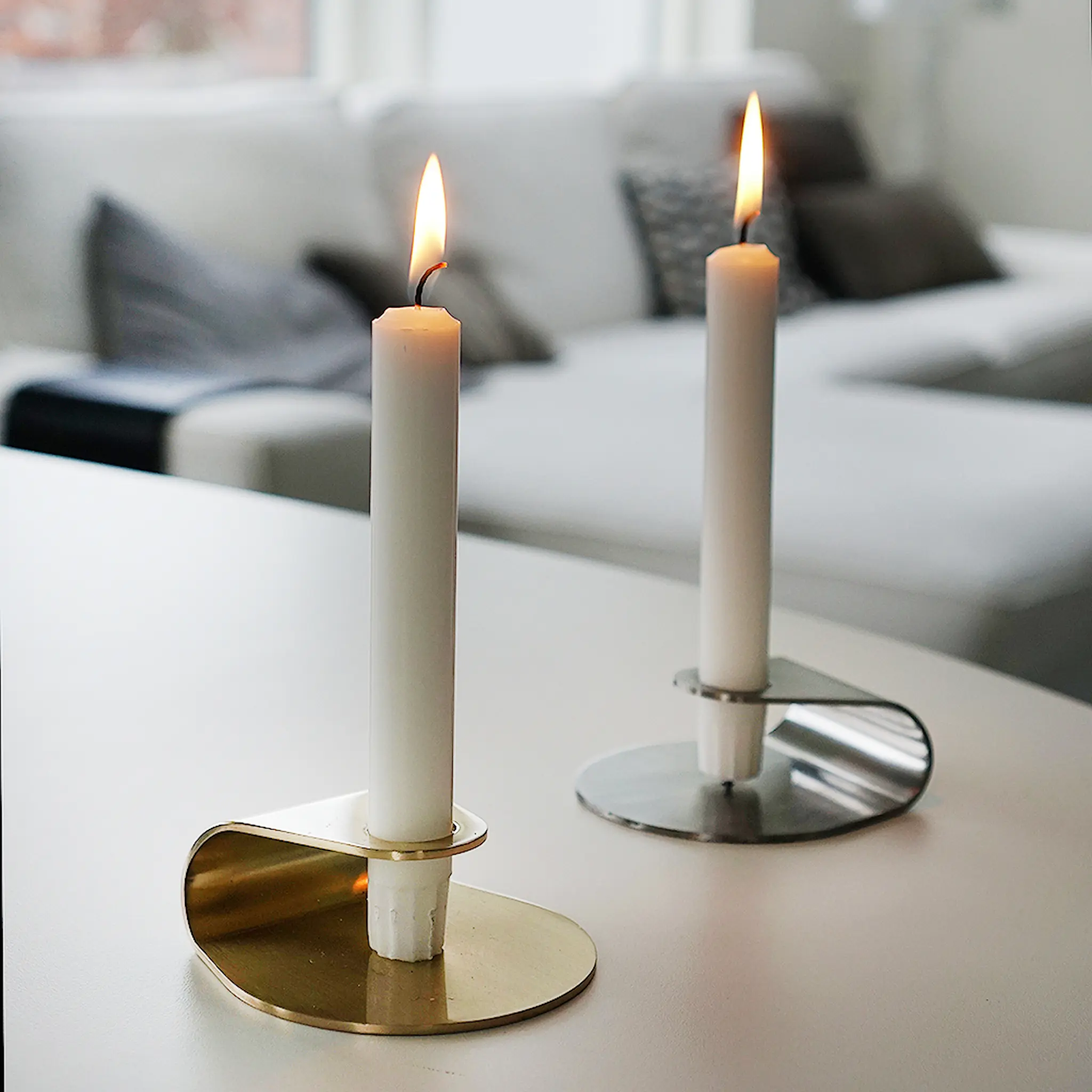 Born in Sweden Nightlight Kynttilänjalka 10 cm Hopea