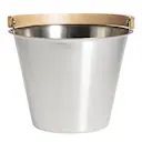 Bastuhink 35 cm stål/björk