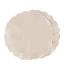 Grace Scallop bordsunderlägg linne/bomull 42 cm 2-pack Santorini