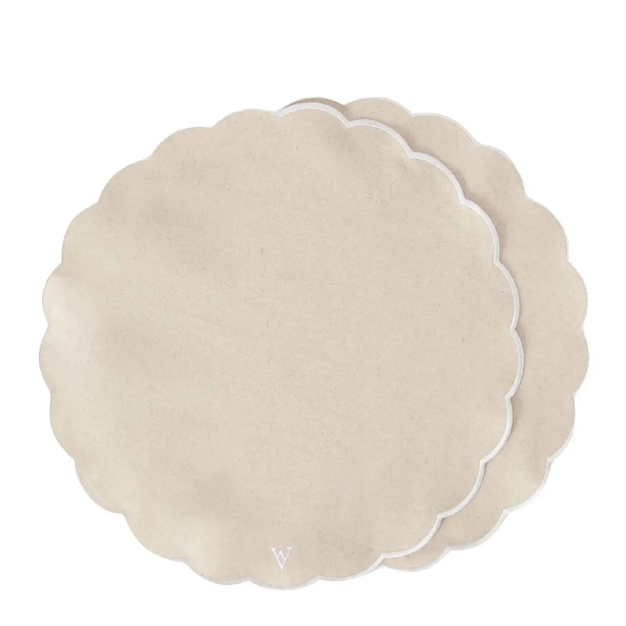 Von Norten Grace Scallop Pöytätabletti 42 cm 2 kpl Santorini