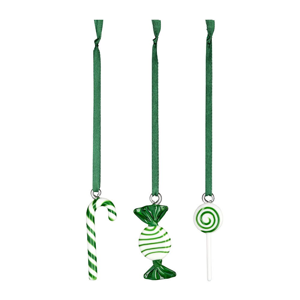 Muurla Joulukoriste Karkit 3 kpl Vihreä