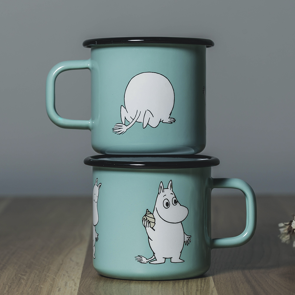 Muurla Mummikopp Emalje 37 cl Mummitrollet mint