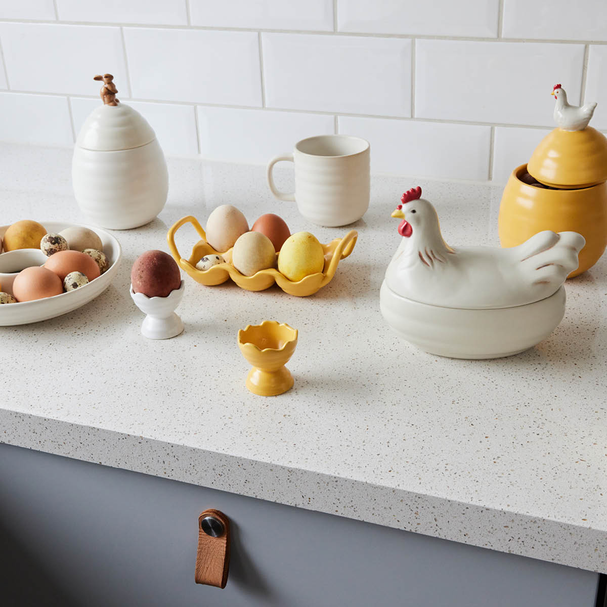 Sagaform Ellen skål med lokk 16 cm høne