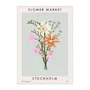 NKTN poster 50x70 cm flower market stockholm
