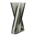 Lituus vas stor 32 cm rökfärgat glas