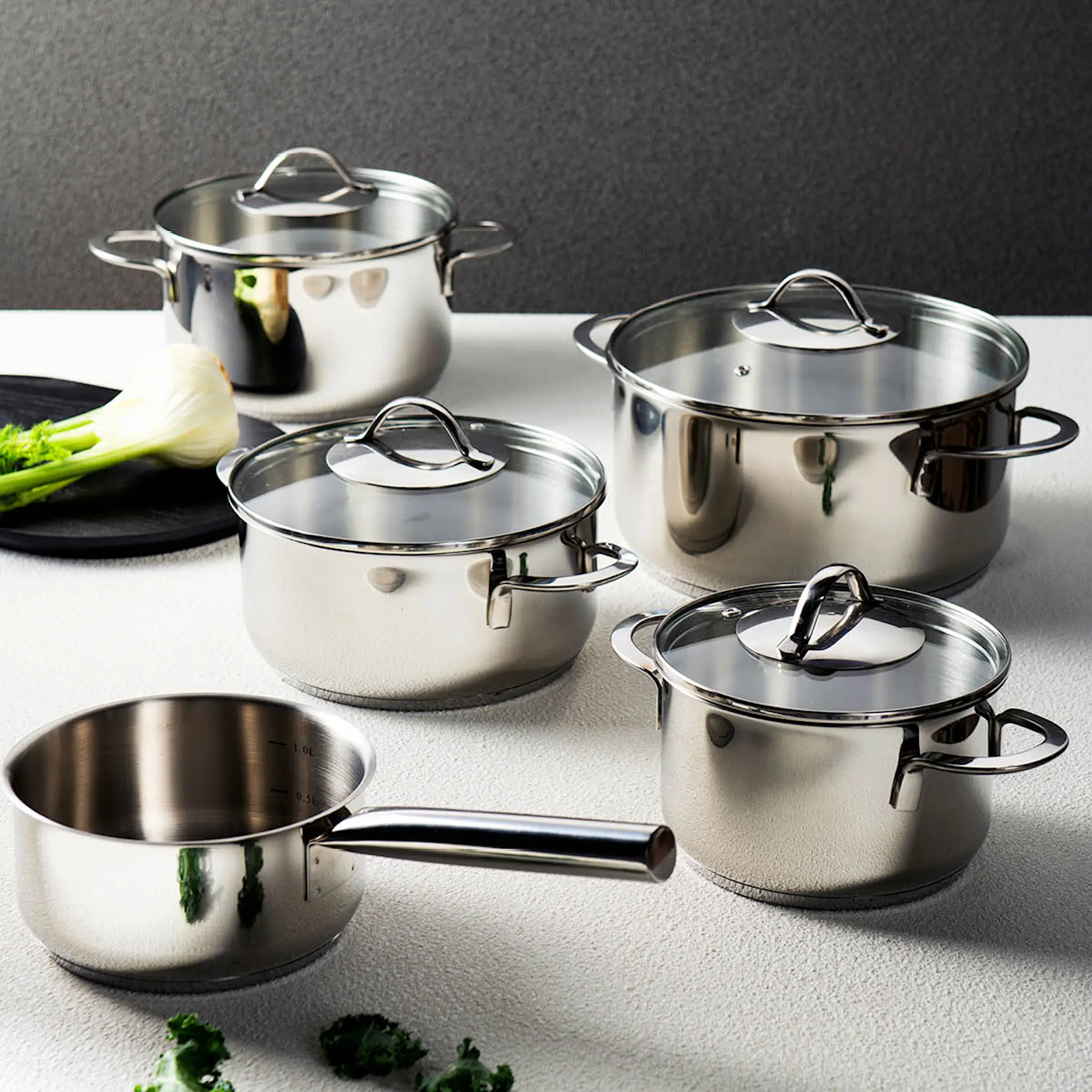 Modern House Kitchen Essentials Kattilasarja 3 osaa 1,8/2,8/3,5 L