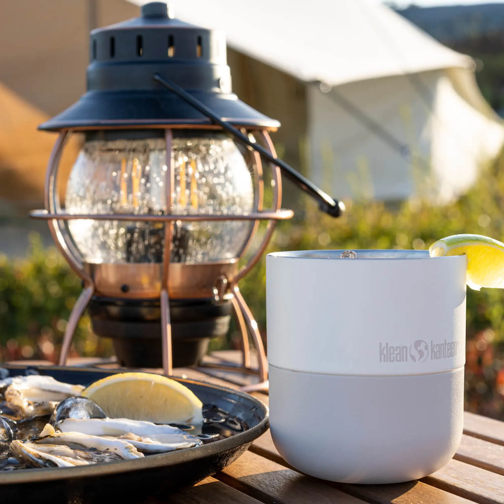 Klean Kanteen Rise Lowball mugg 30 cl med fliplock Tofu