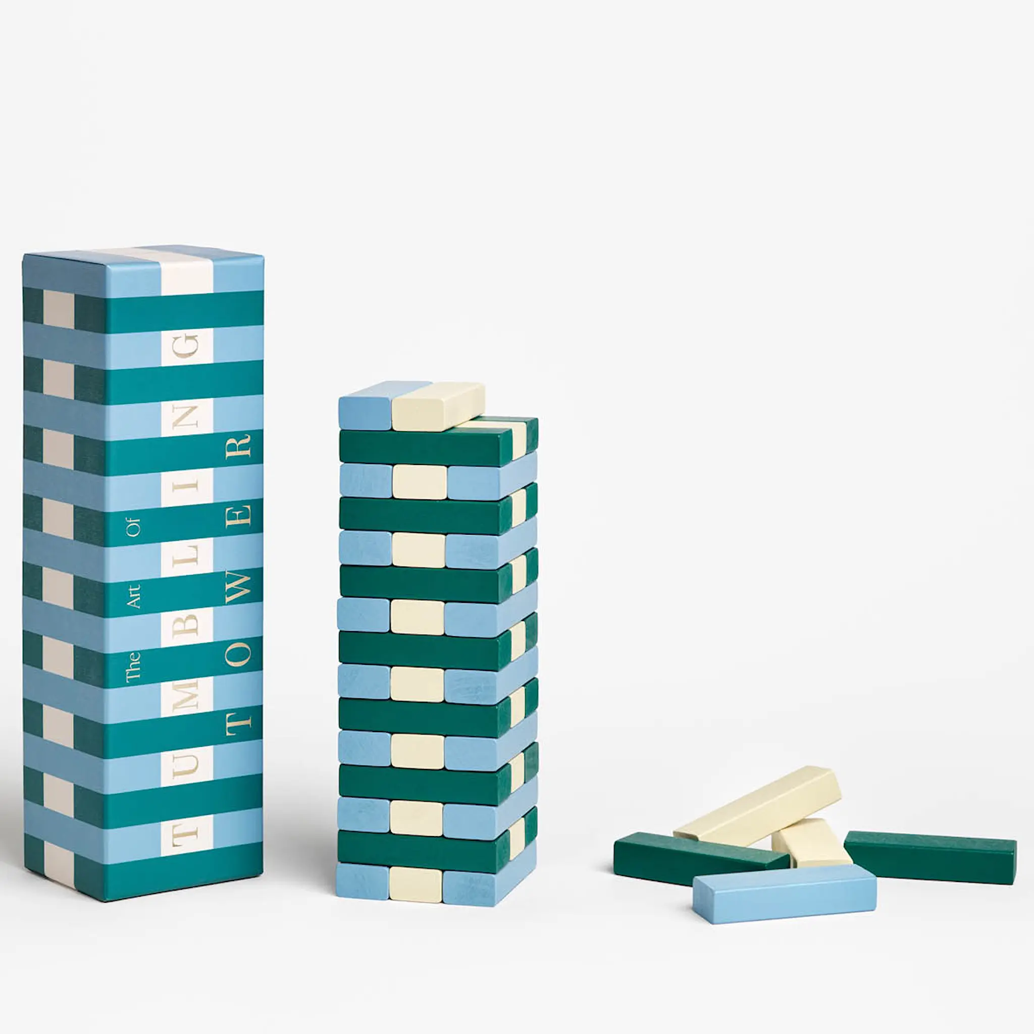 Printworks Tumbling Towers lekset grön/blå