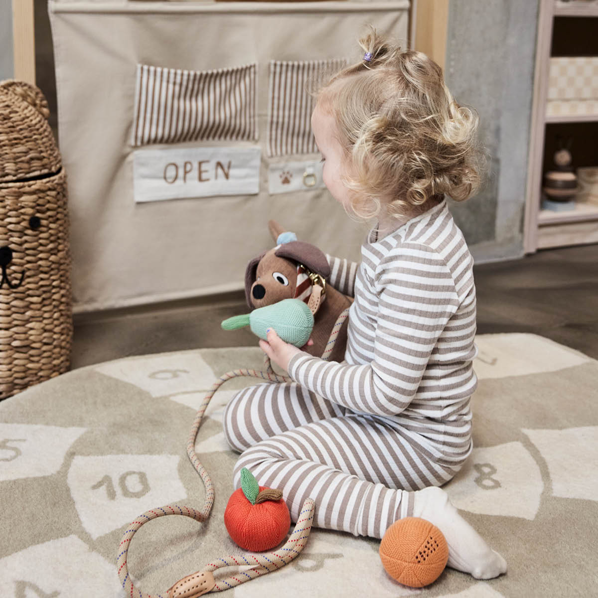 OYOY Yummy minifrukt bomull 5 delar multi