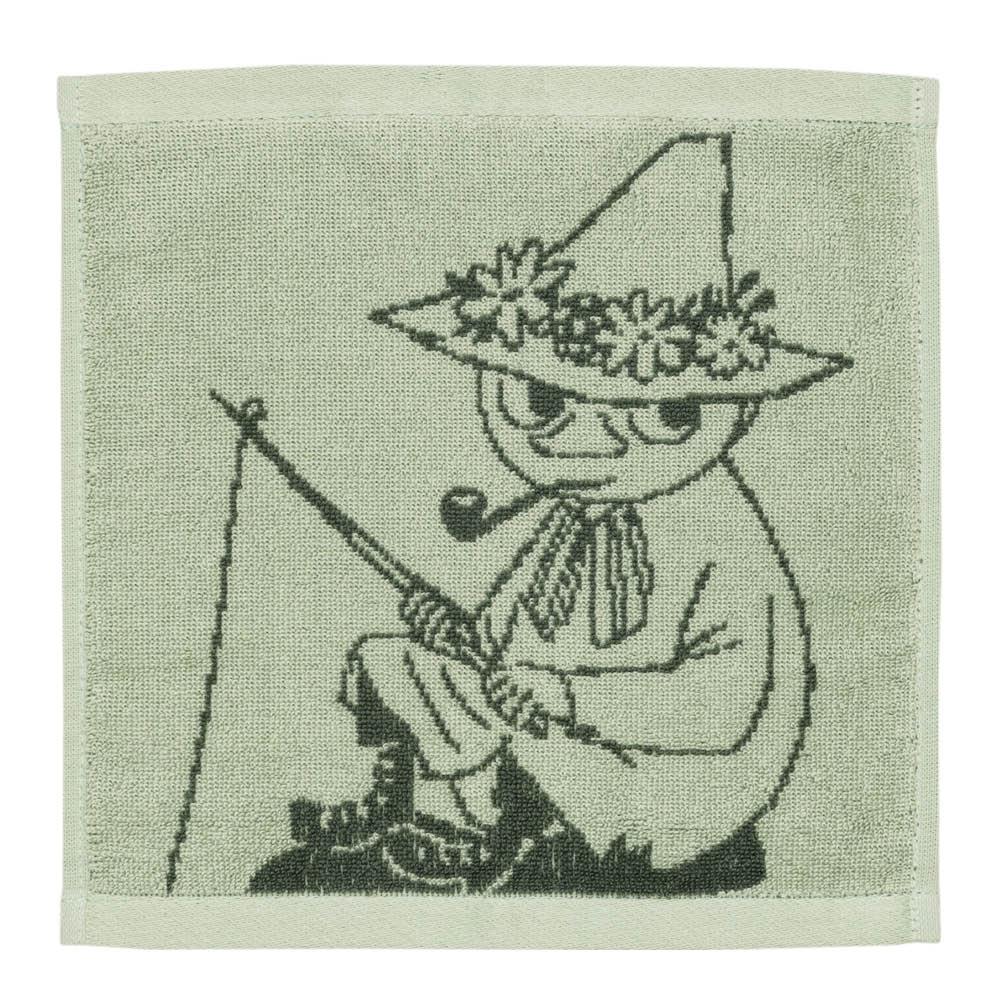 Moomin Arabia Mummi håndkle 25x25 cm Snusmumrikken grønn